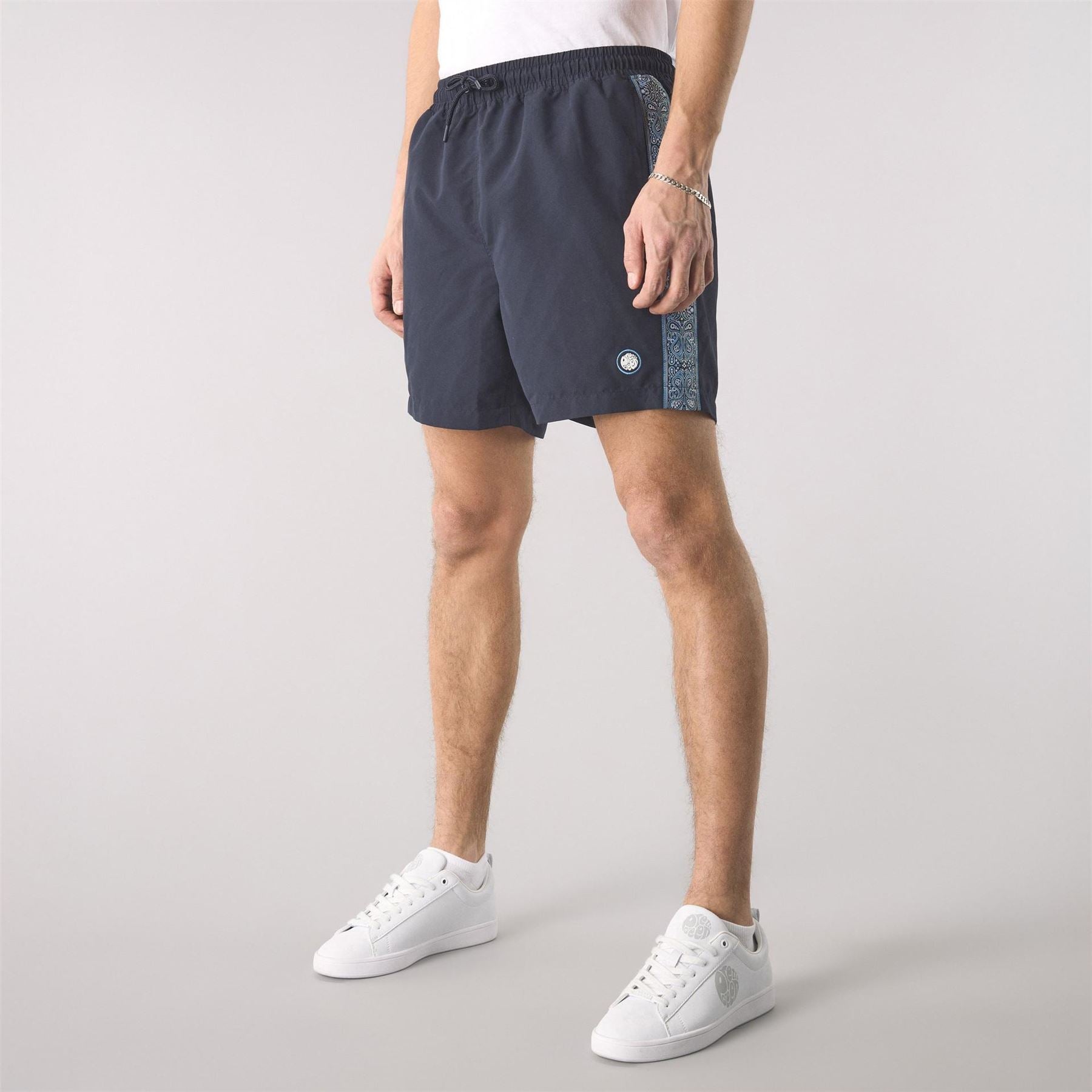 Pretty Green Eclipse Paisley Patterned Swim Shorts