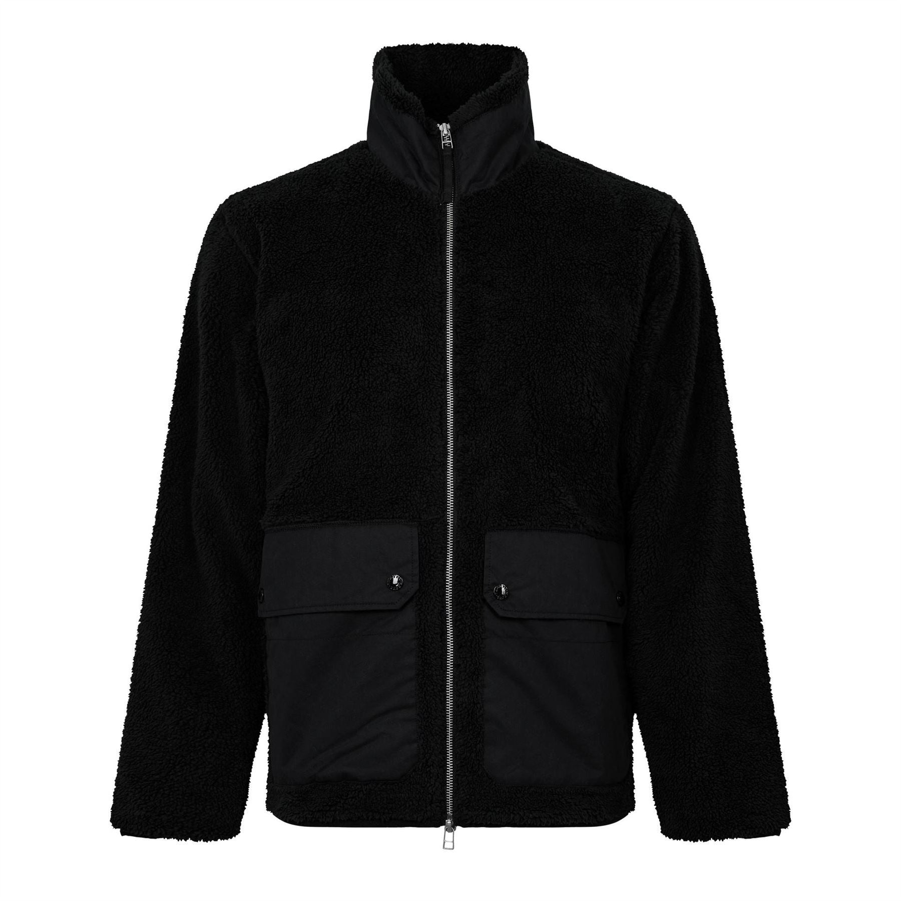 Pretty Green Wonderwall Borg High Neck Fleece Jacket