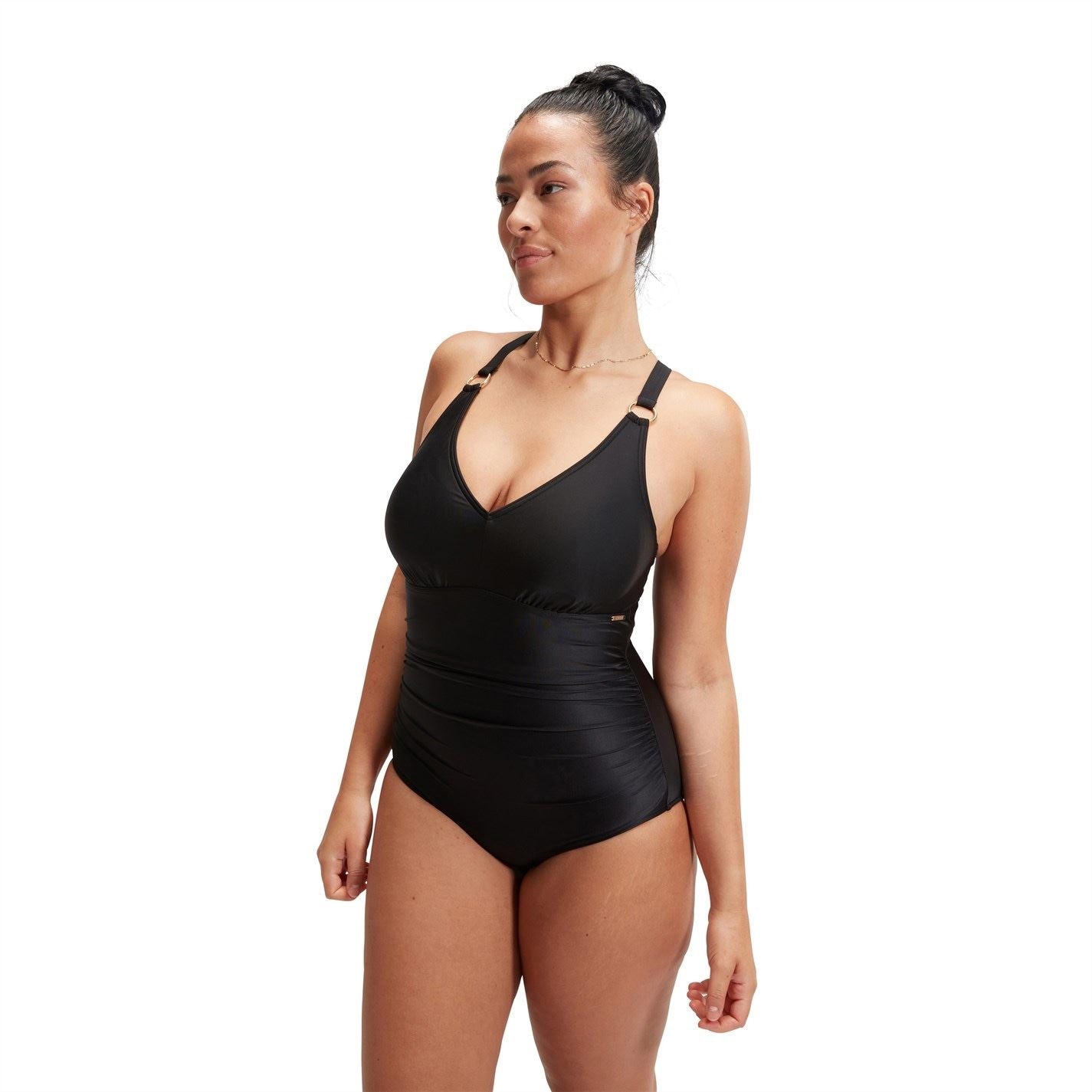 Speedo Womens Shaping V Neck 1 Piece
