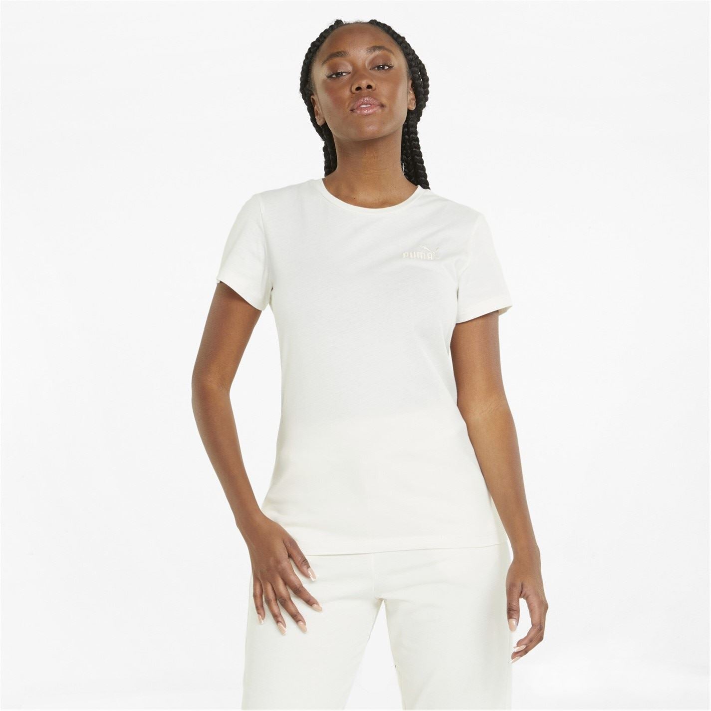 Puma Embroidery Crew Neck Regular Fit T-Shirt