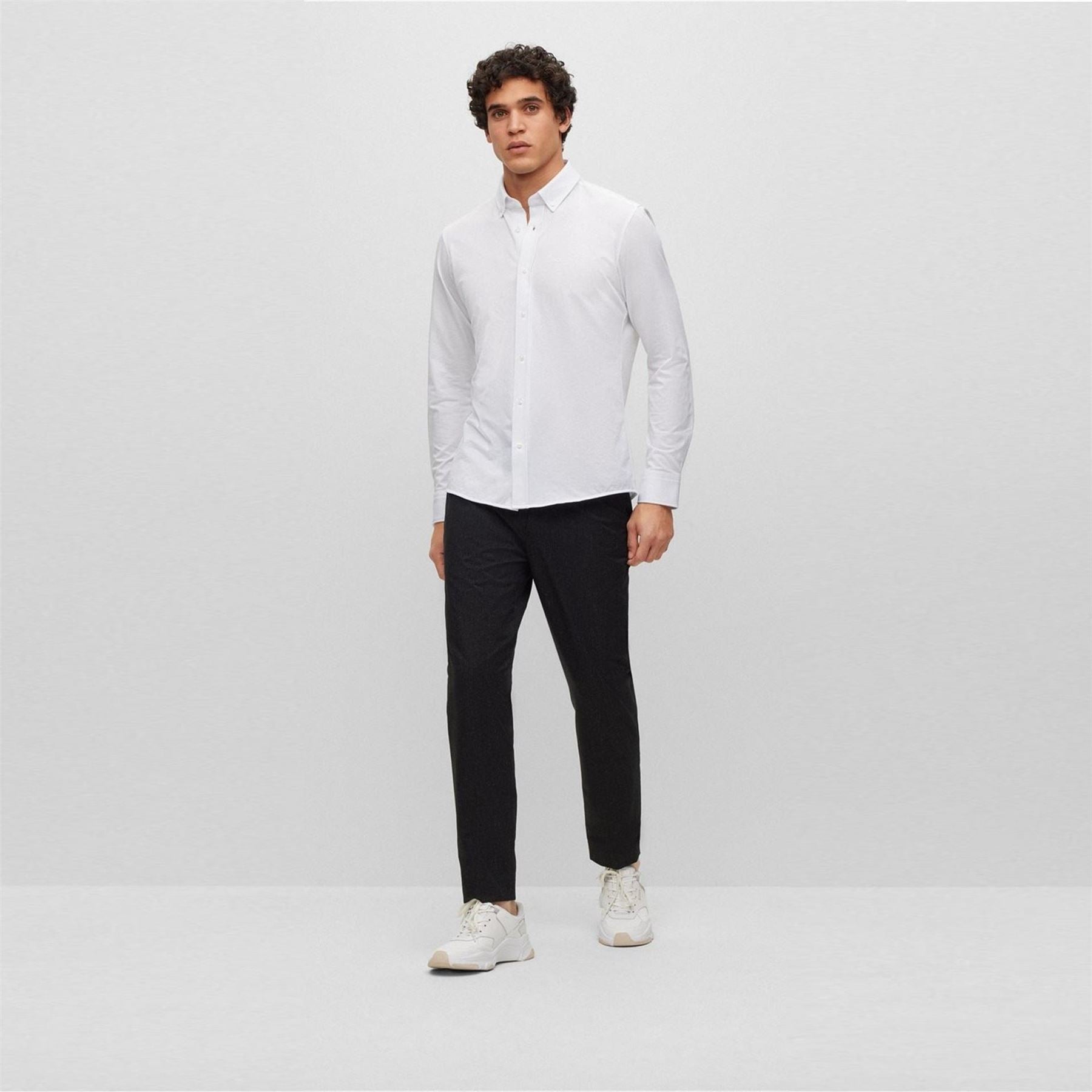 Boss Joe Button Down Collar Long Sleeve Oxford Shirt