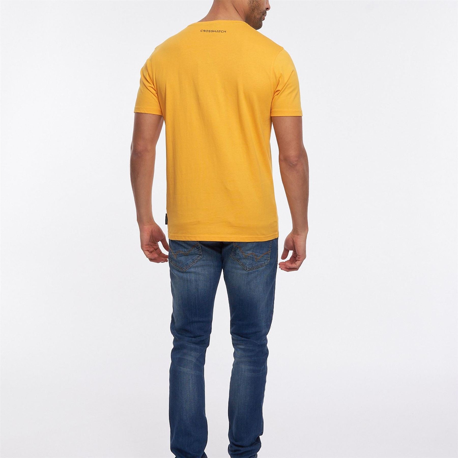 Crosshatch Mens Logo Short Sleeve T-Shirt
