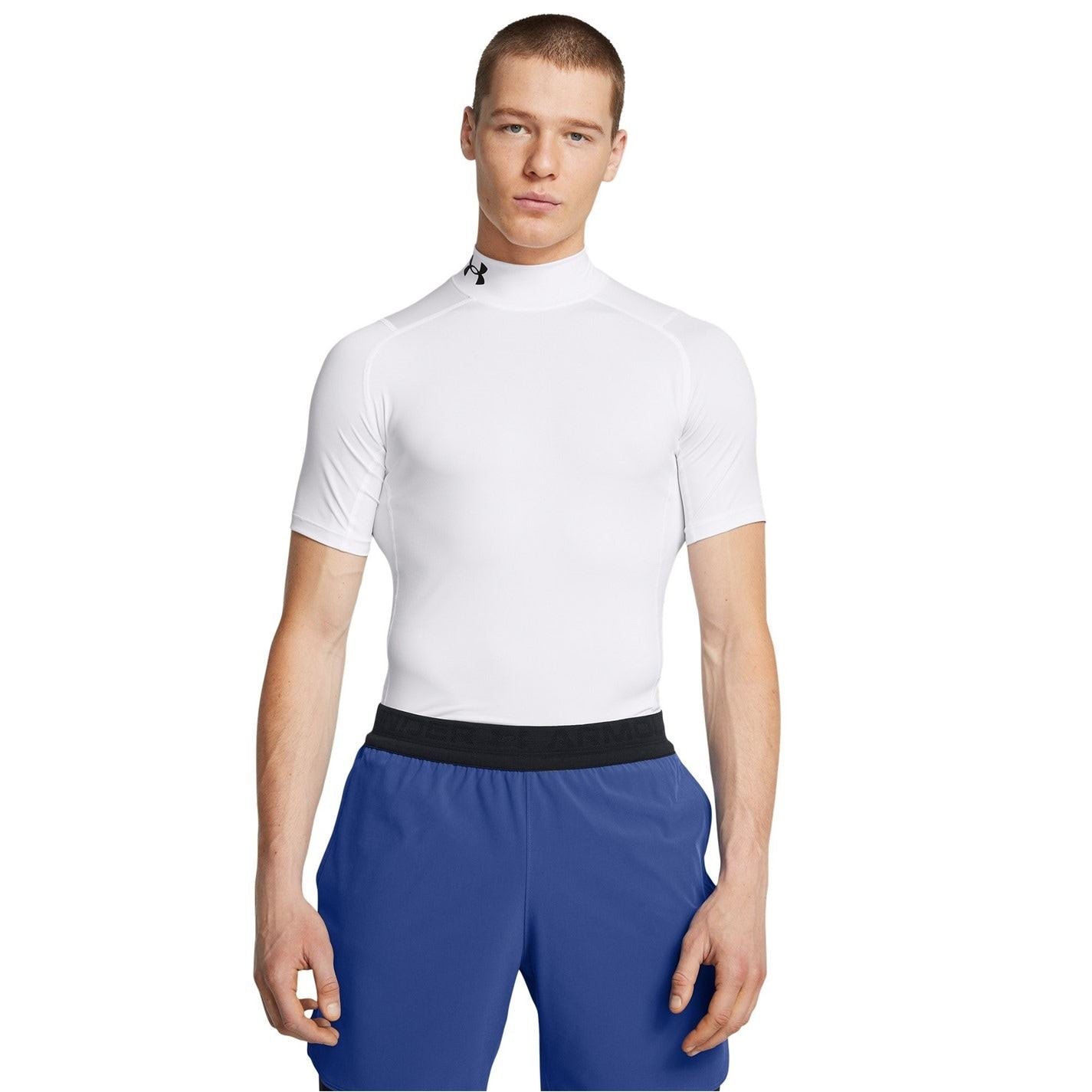 Under Armour Mens Armour Ua Hg Comp Mock Ss Baselayer Top