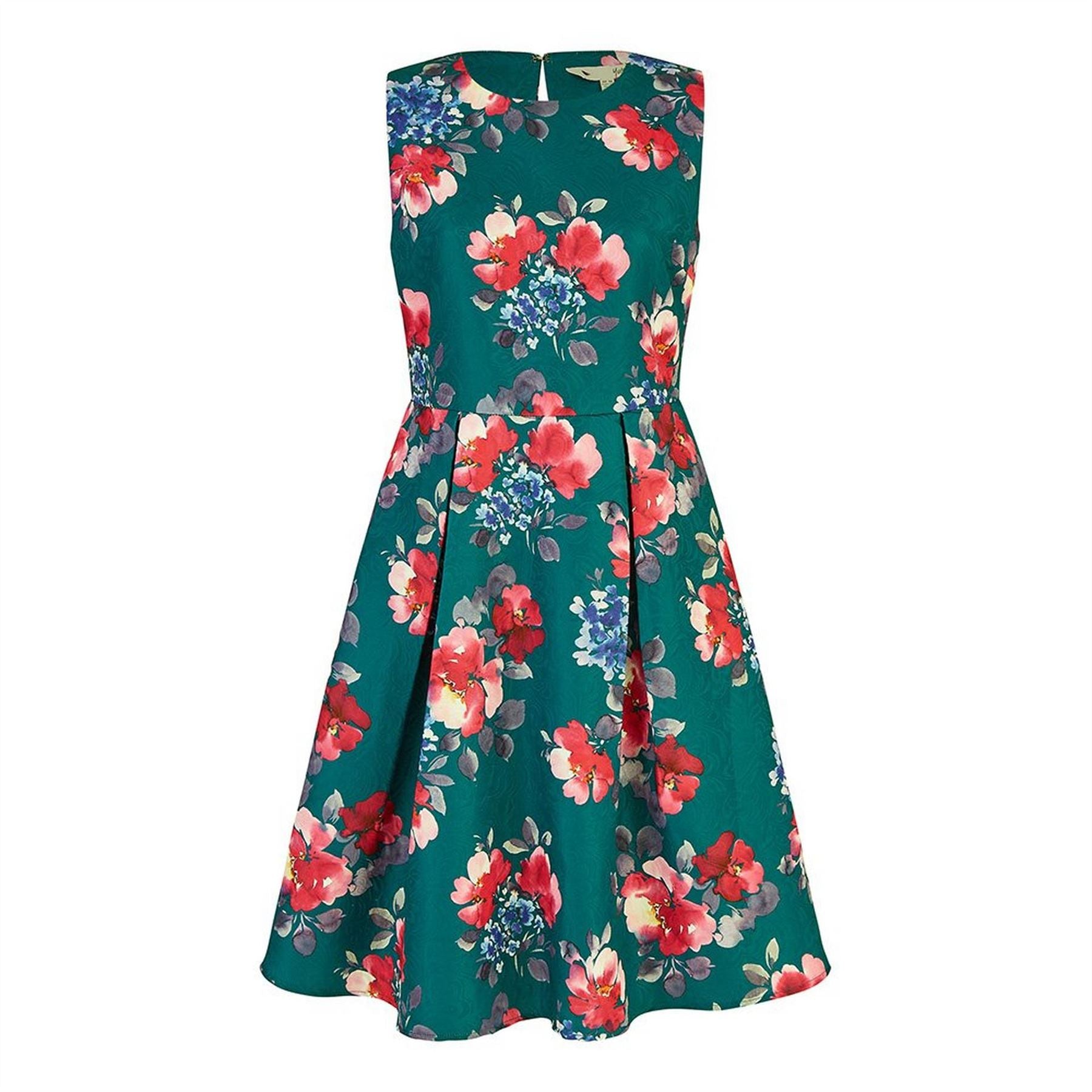Yumi Jacquard Winter Floral Dress