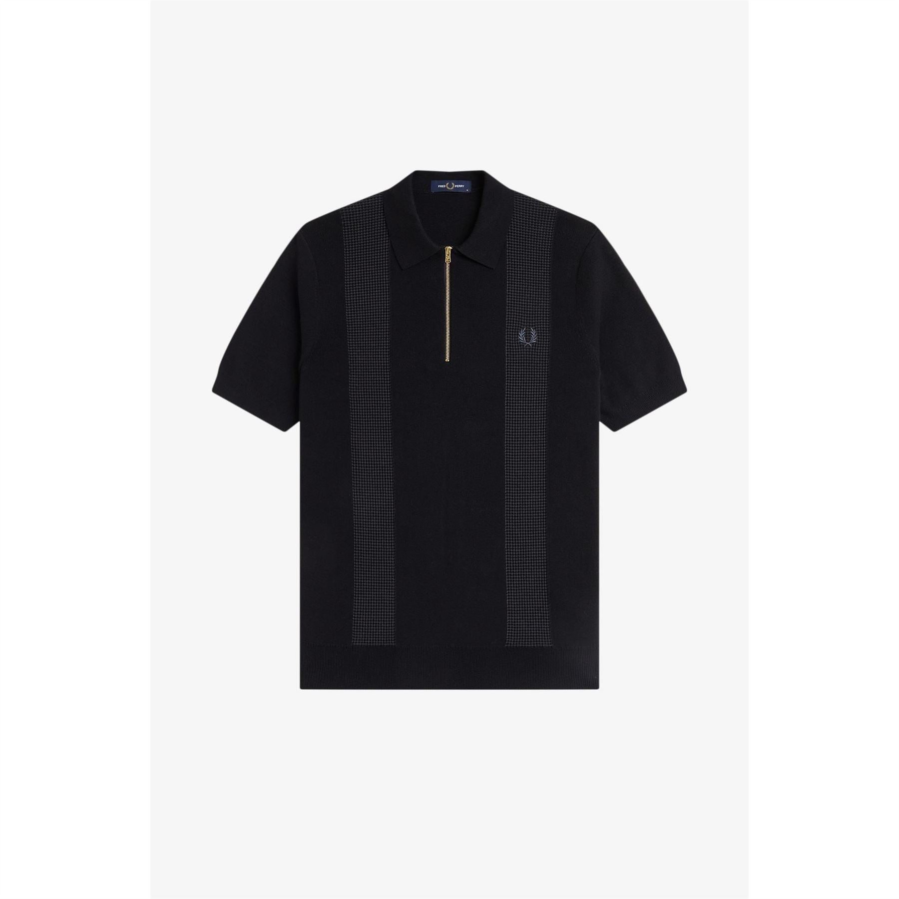Fred Perry Knitted Short Sleeve Polo Shirt