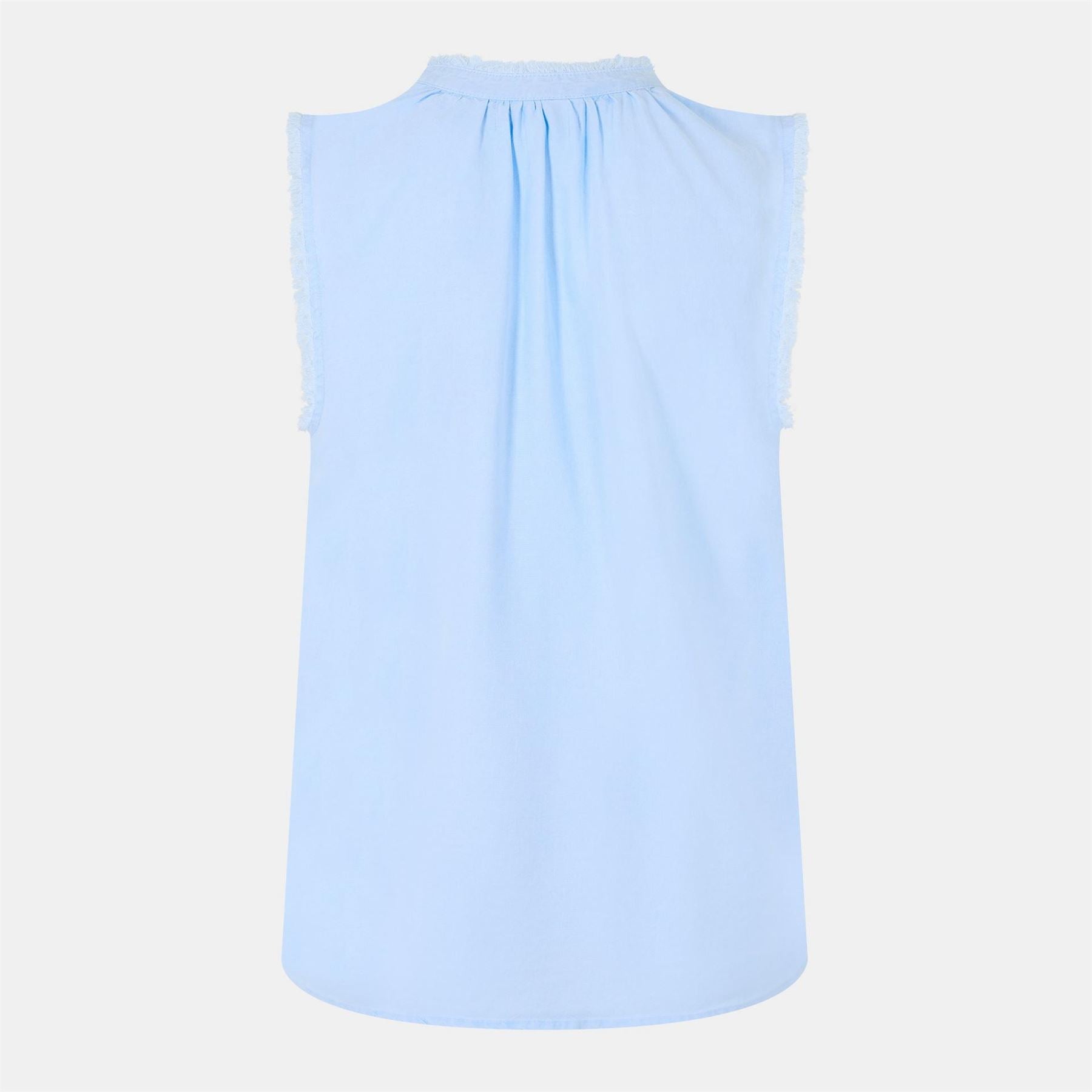 Bella Dahl Frayed Relaxed Fit Tie Neck Sweatshirt