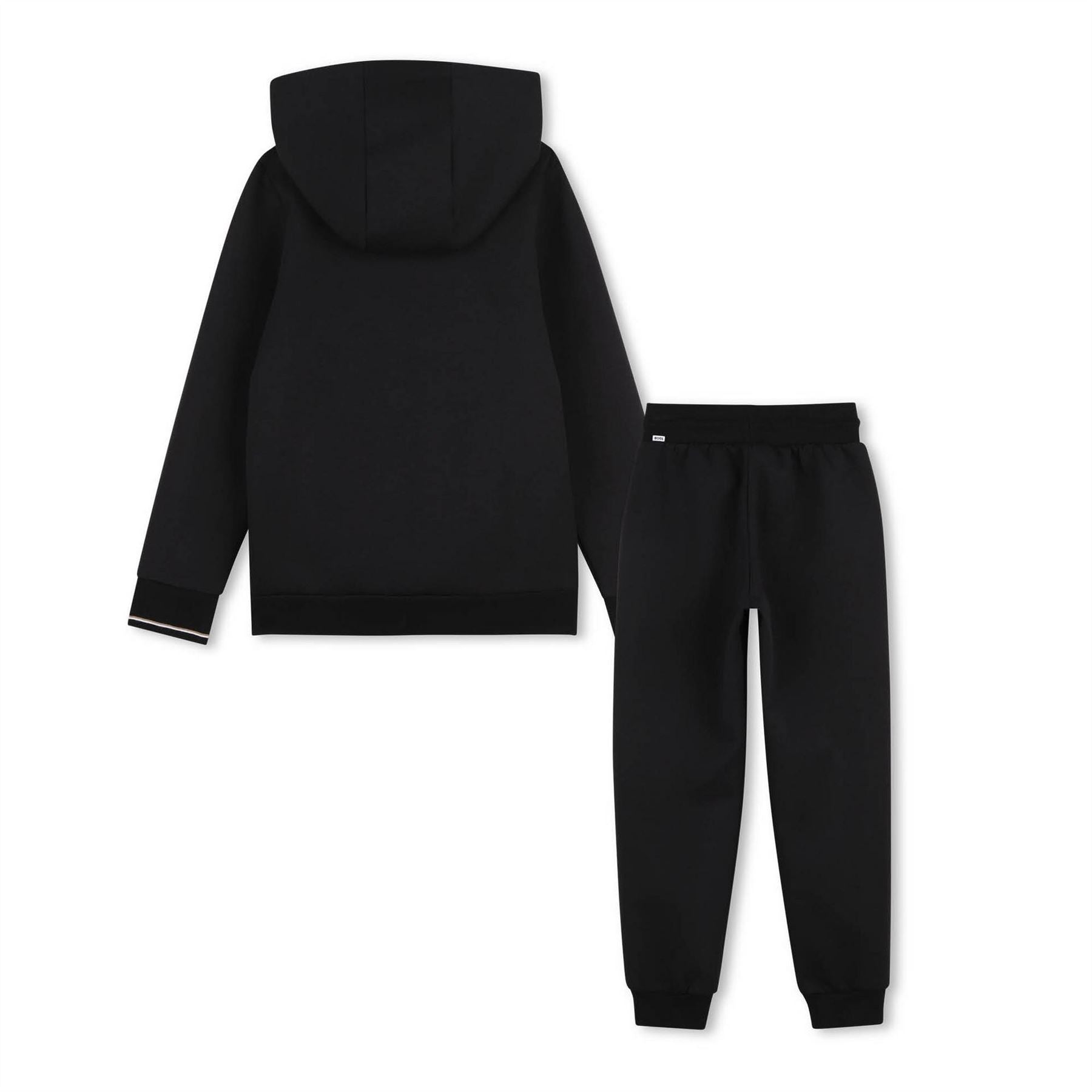 Boss Cotton Full Zip Hoodie And Joggers Fleece Tracksuit