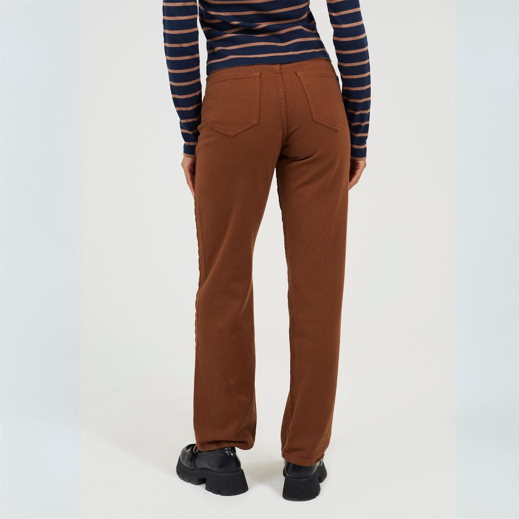 Brave Soul Para High Rise Straight Leg Jeans