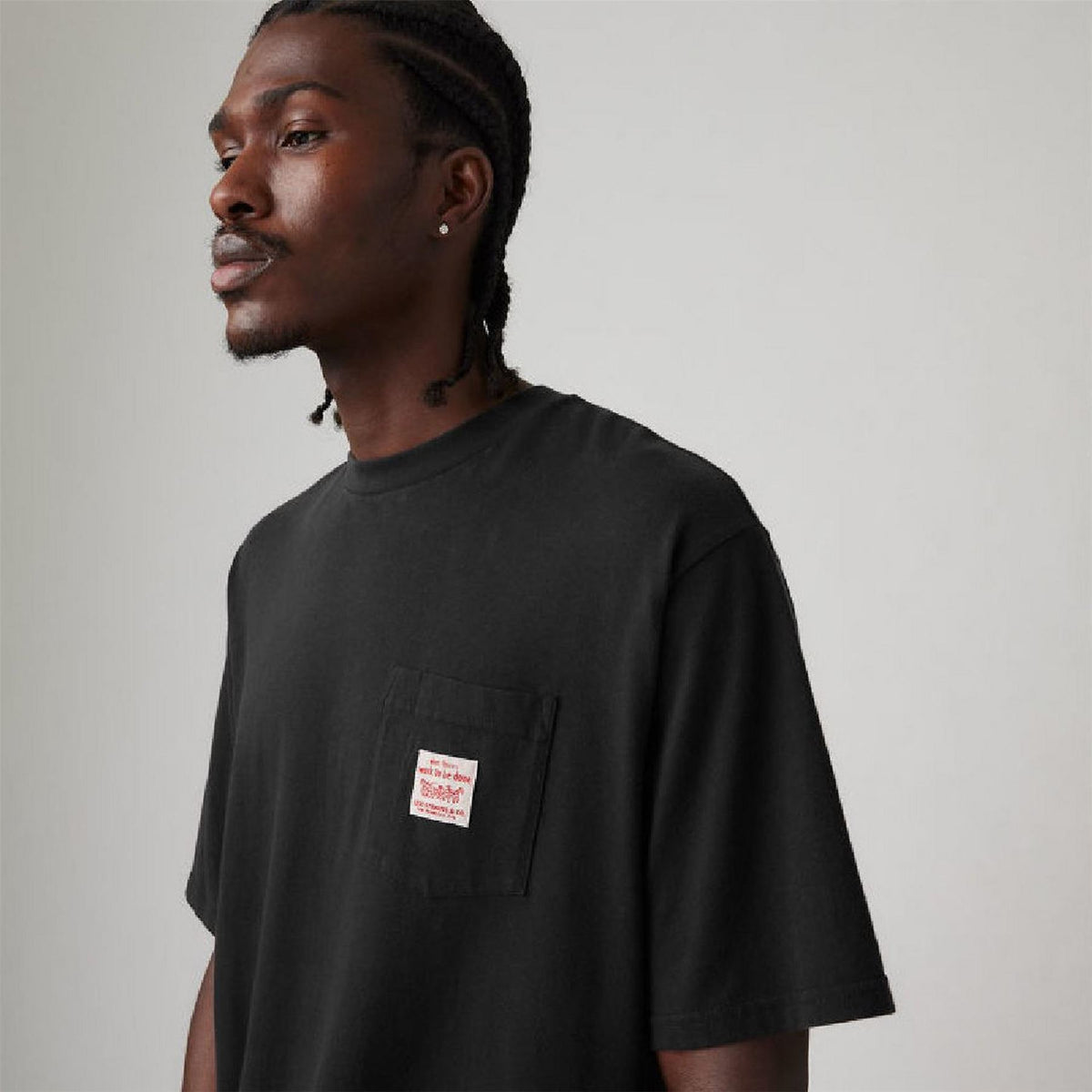 Levis Regular Fit Crew Neck Short Sleeve Text Graphic T-Shirt