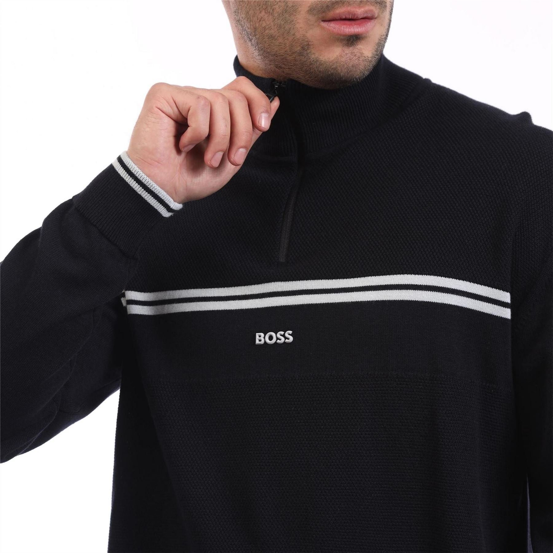 Boss Zone Quarter Zip Sweater