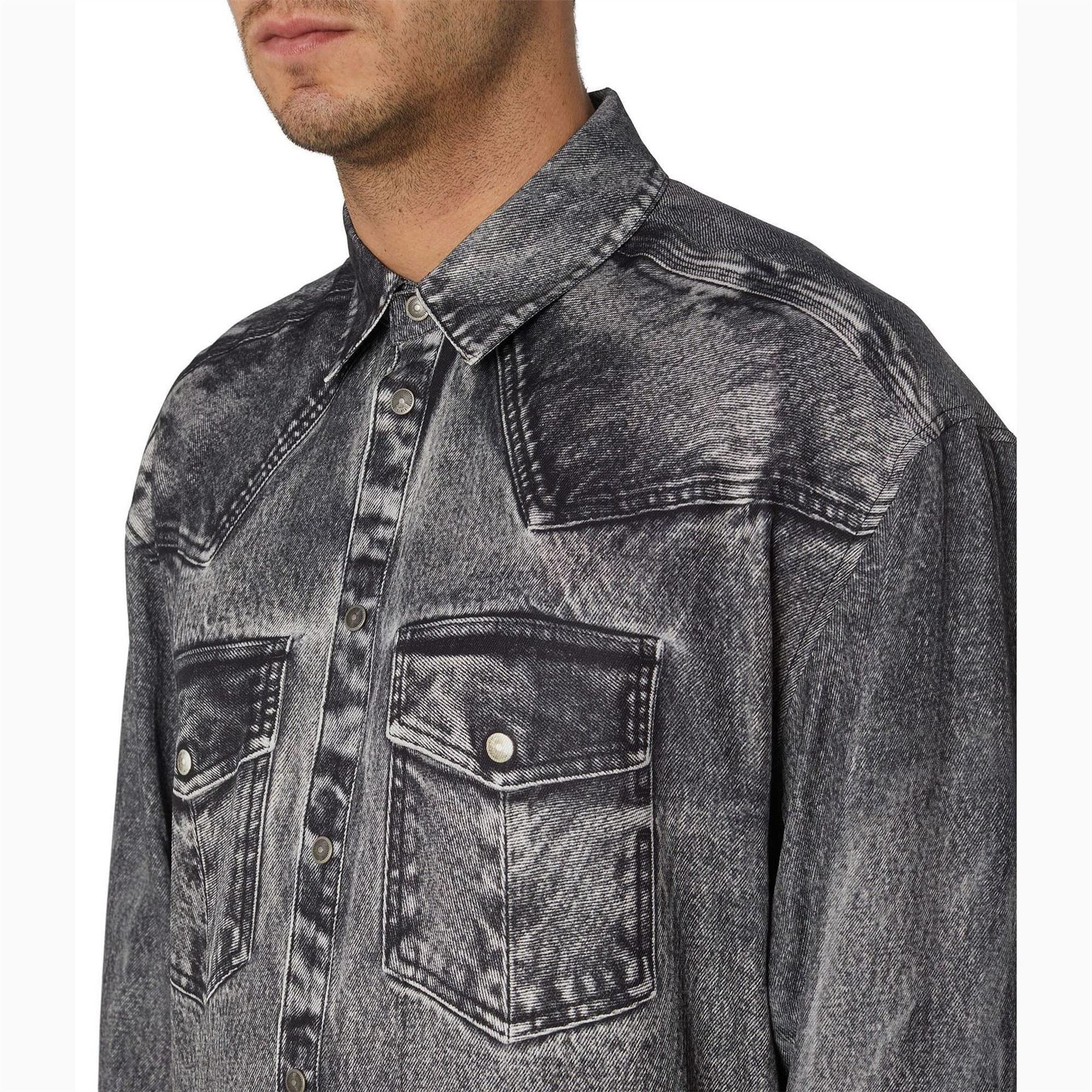 Diesel Gils Pocket Denim EffecT-Shirt