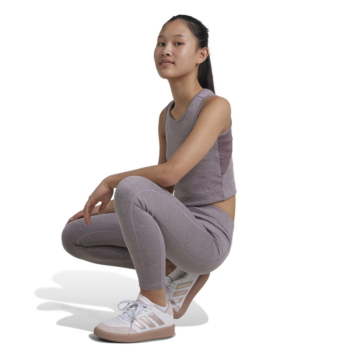 adidas Optime Luxe 7 8 Leggings Juniors