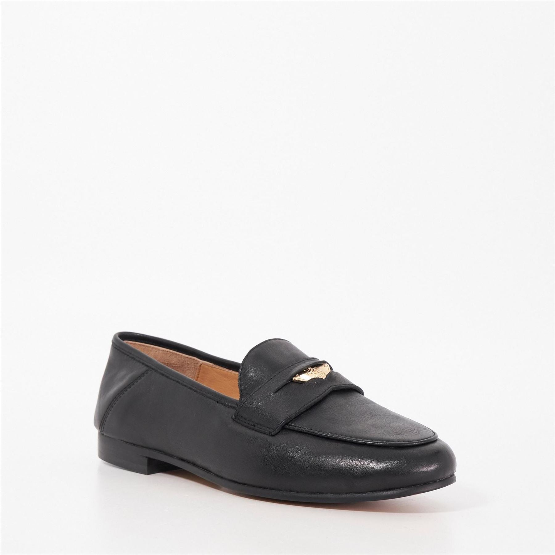 Dune London Solid Patterned Greek Penny Loafers