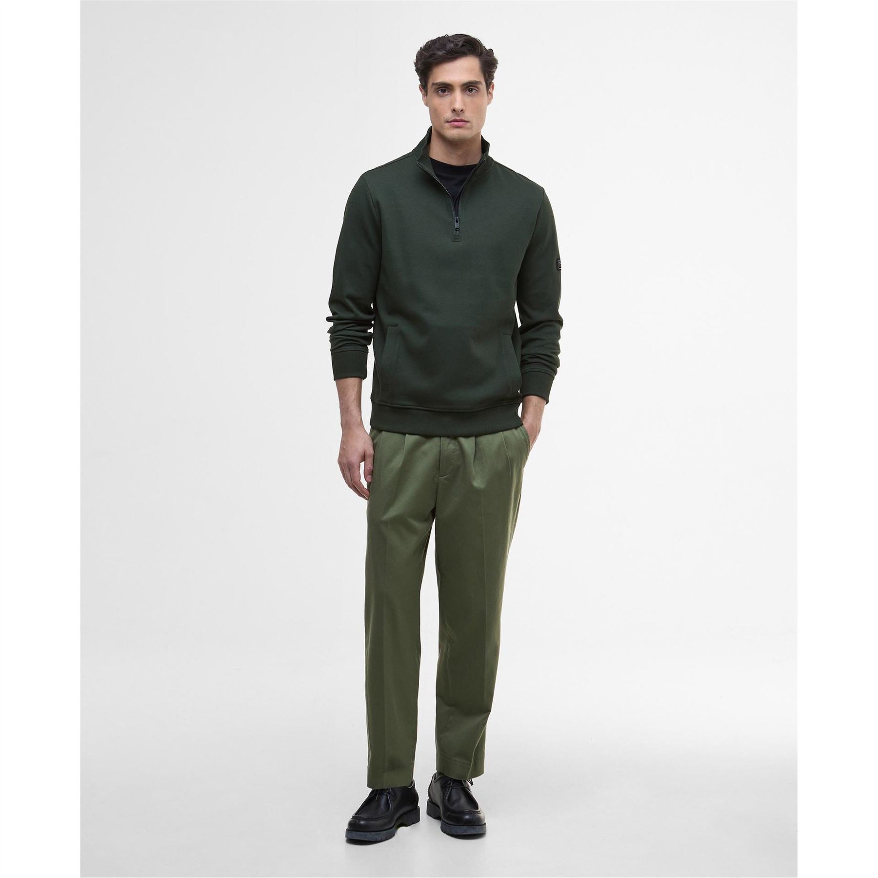 Barbour International Interlock Half Zip Sweatshirt