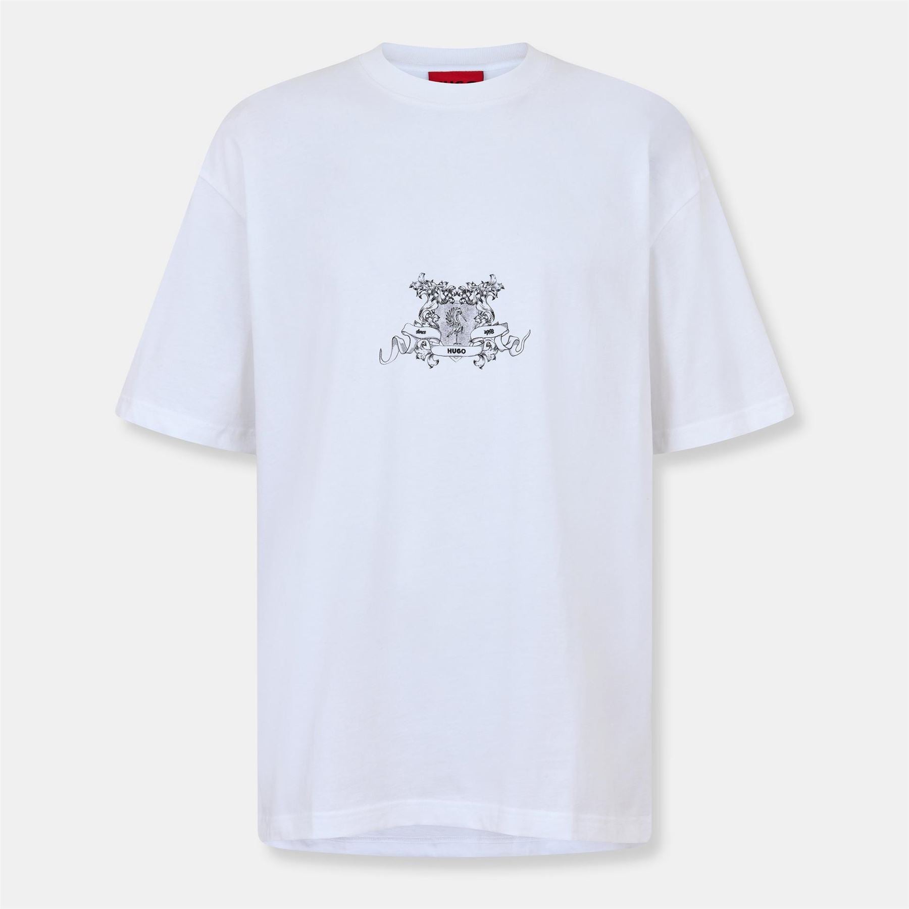 Hugo Graphic Crew Neck Drop Shoulder T-Shirt
