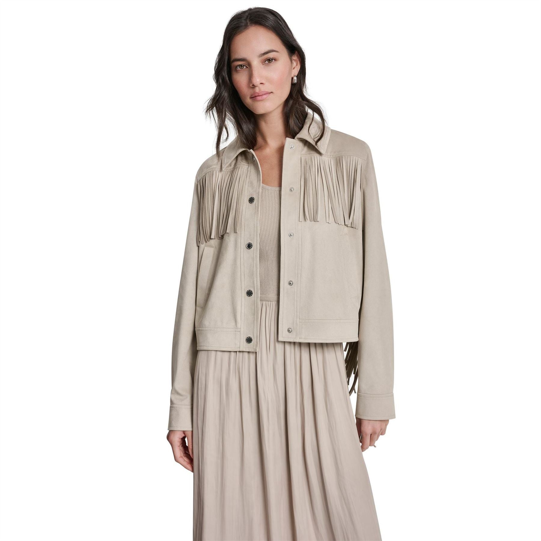 DKNY Fringe Jacket