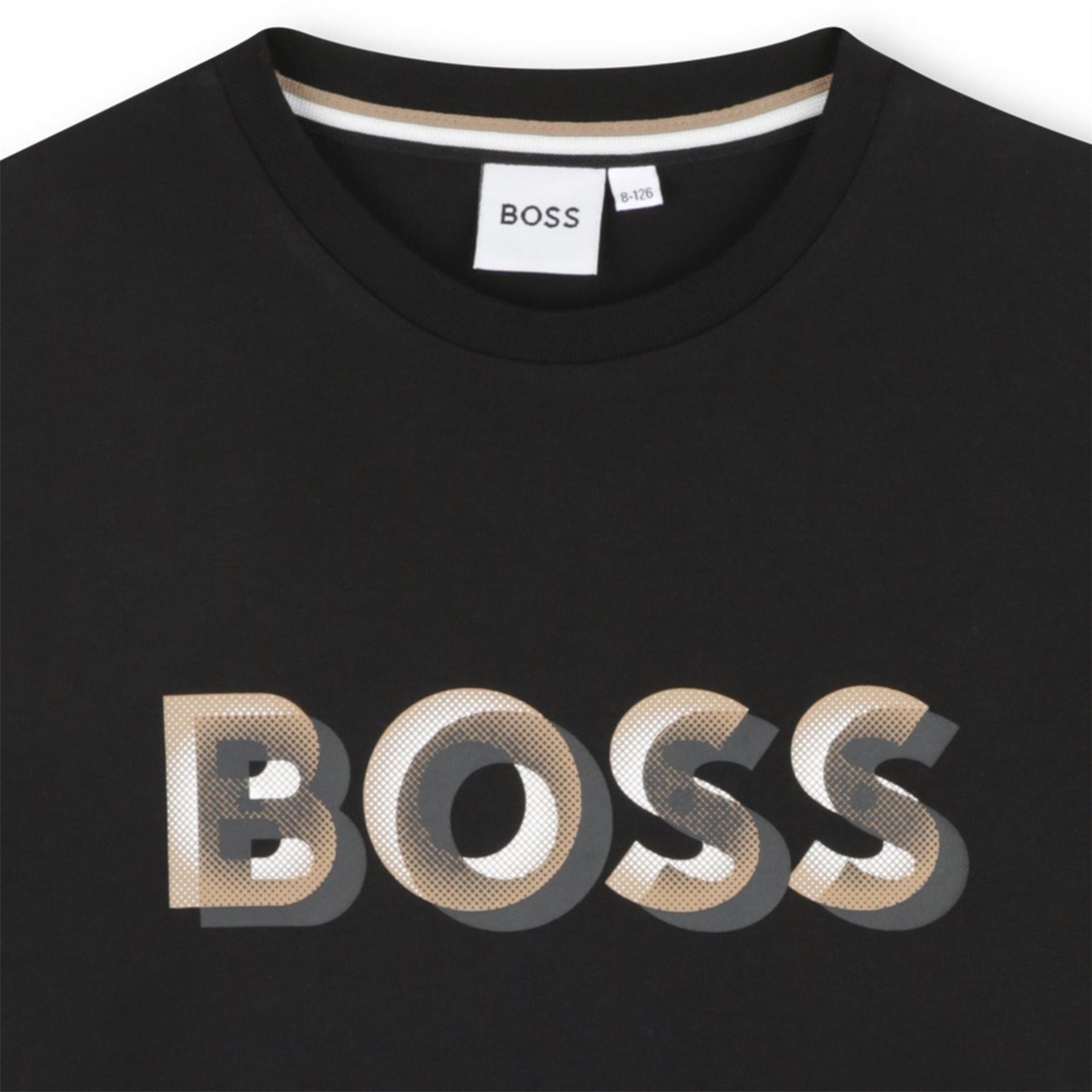 Boss Printed Logo Crew Neck Short Sleeve Jersey T-Shirt
