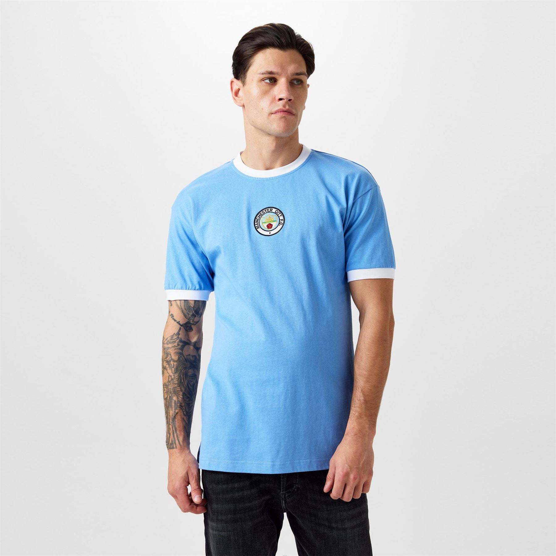 Score Draw Mens Manchester City 1972 Home Shirt