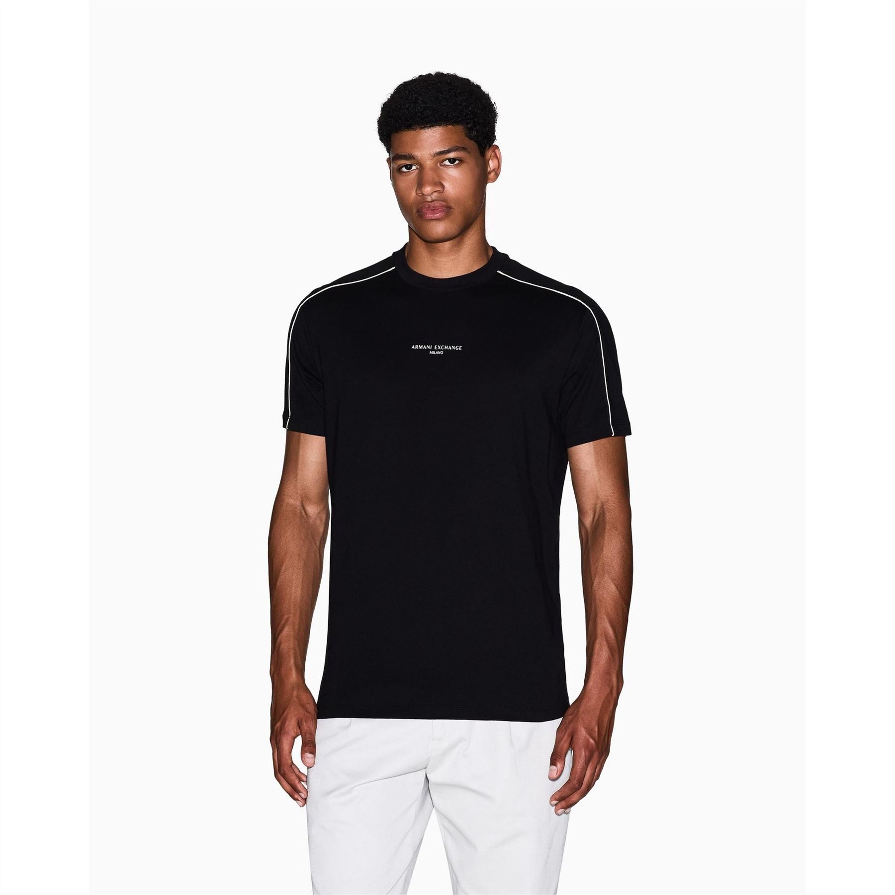 Armani Exchange Exchange Crew Neck Short Sleeve Jersey Sweater