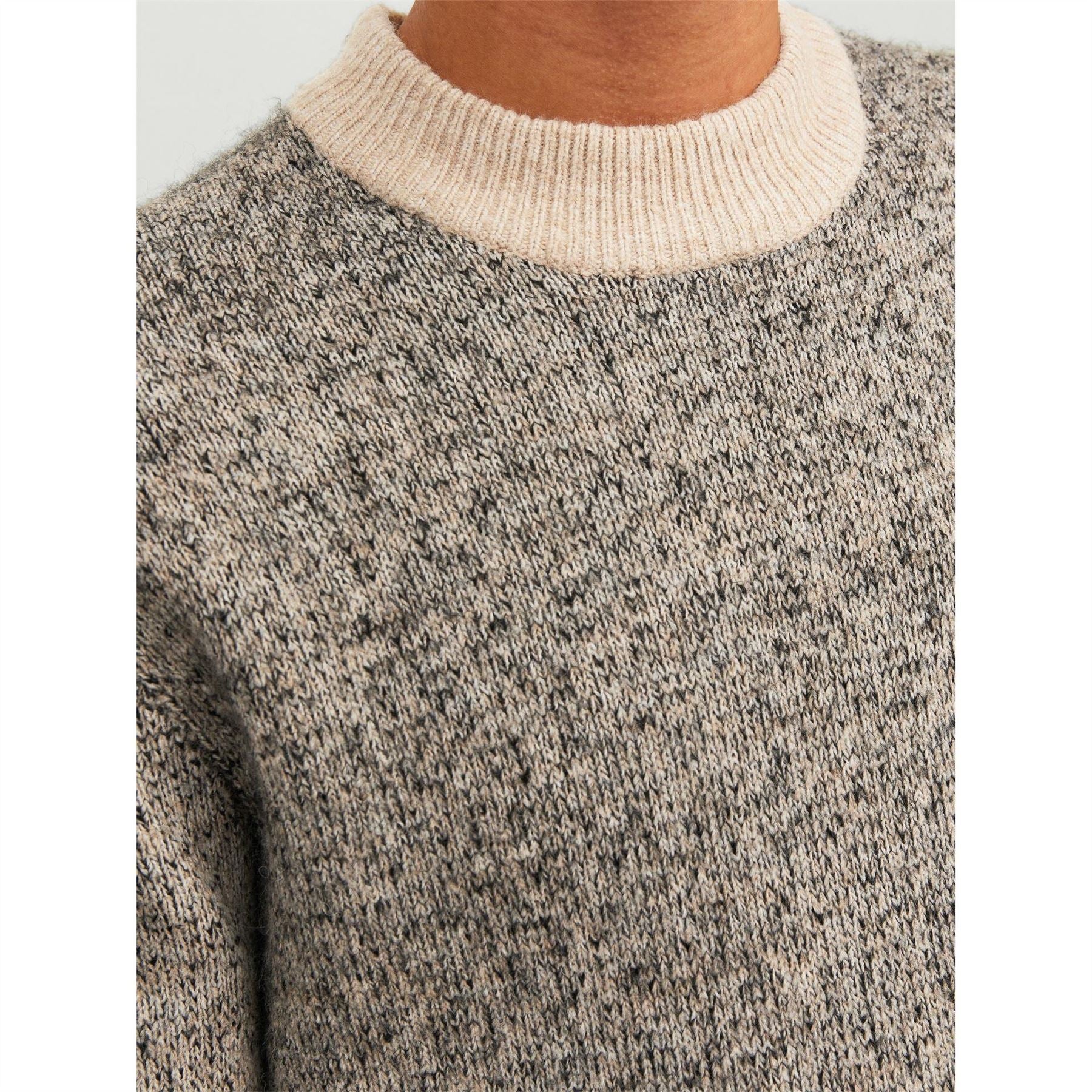 Jack and Jones Mens Space Crew Neck Knitted Jumper
