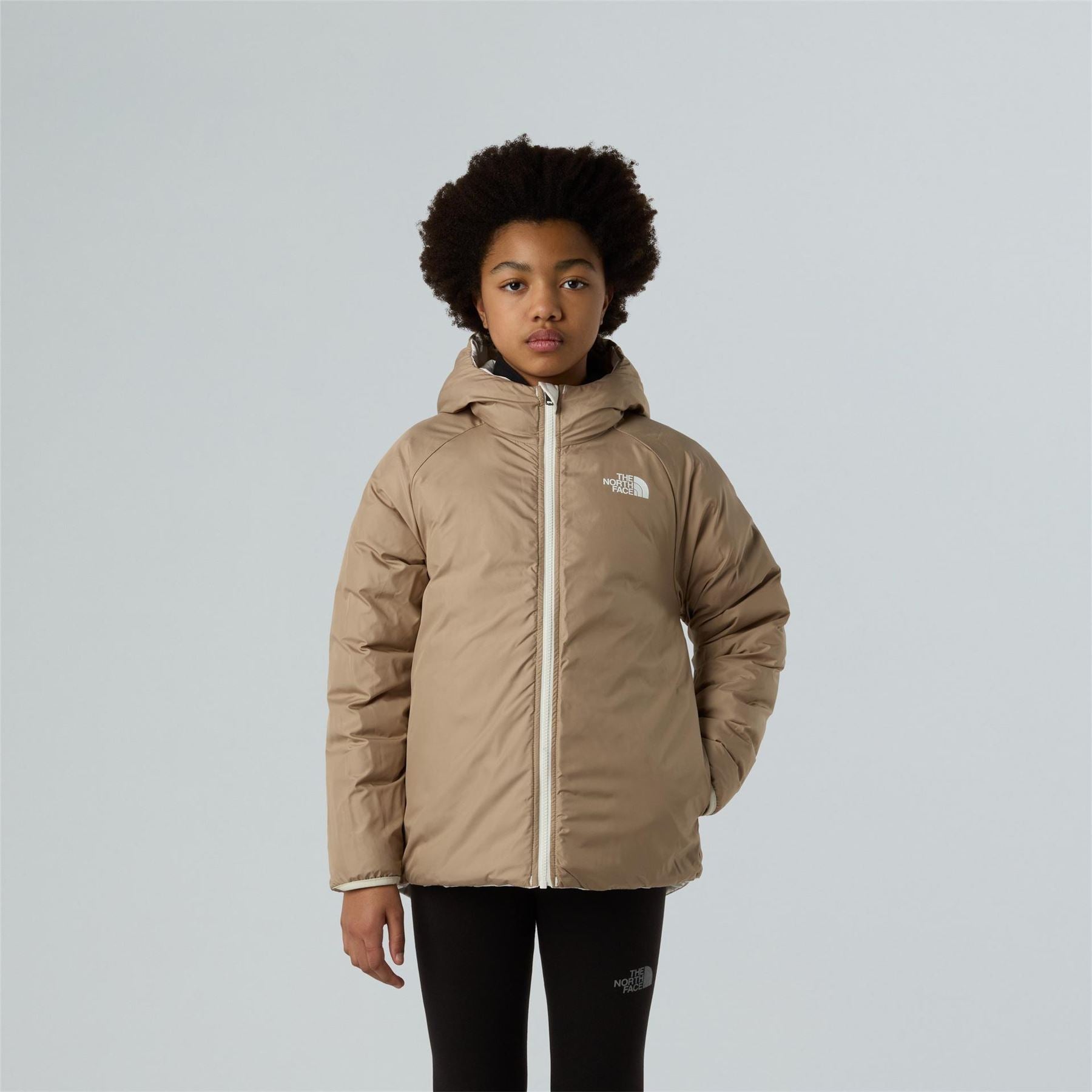 The North Face Reversible Perrito Hooded Jacket Puffer Junior Girls