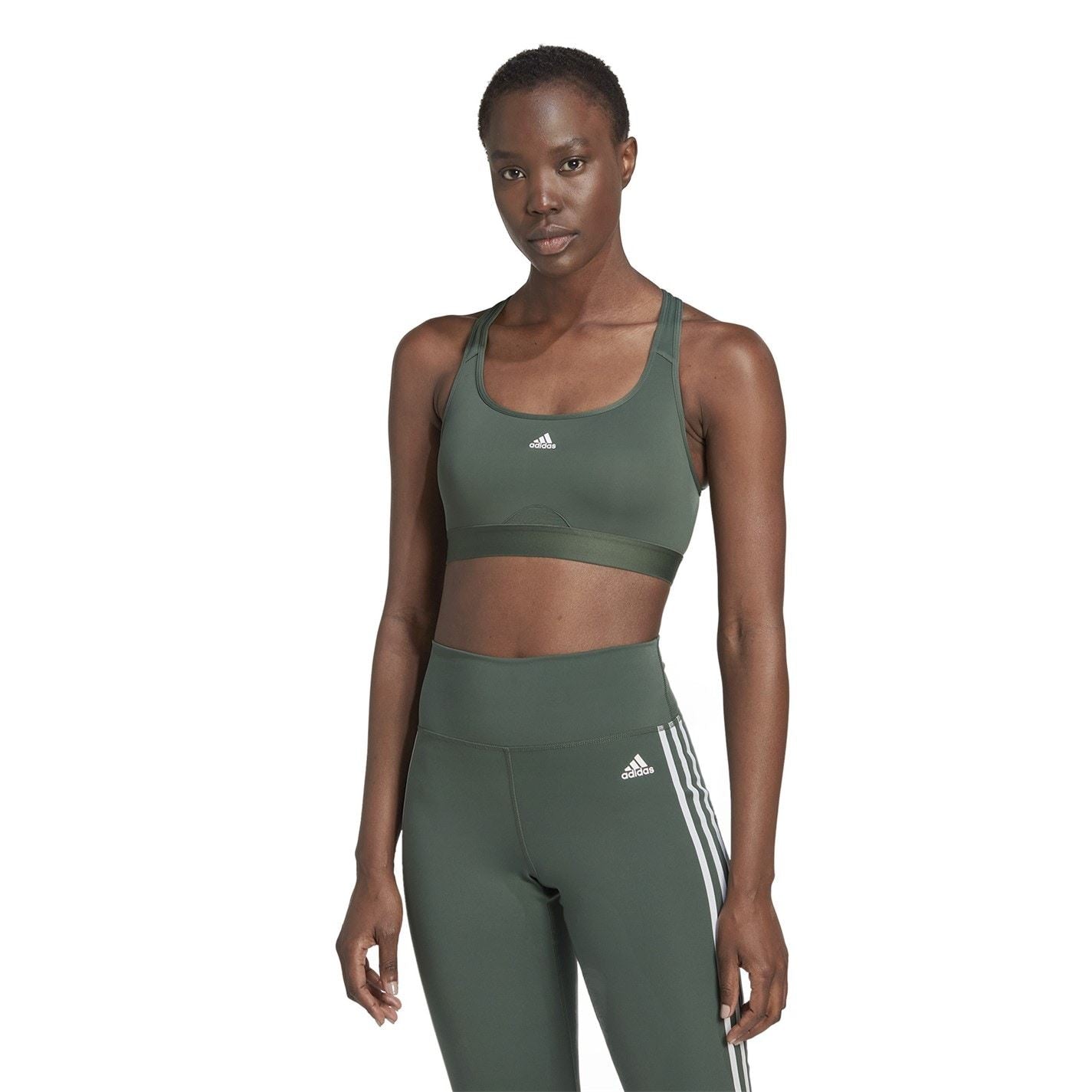 adidas Womens Powerreact Training Medium Support Sports Bra