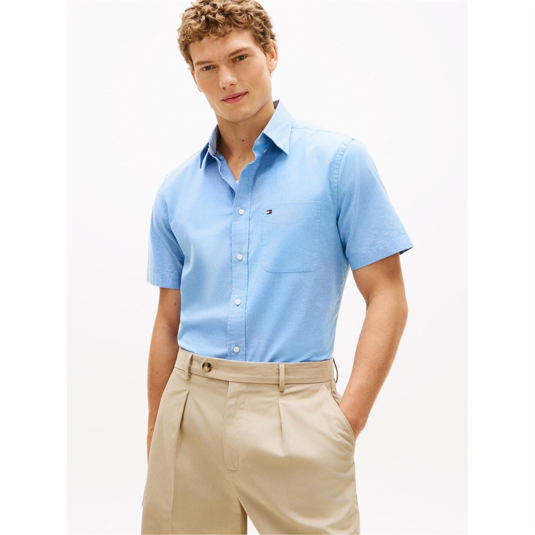 Tommy Hilfiger Short Sleeve Plain Shirt