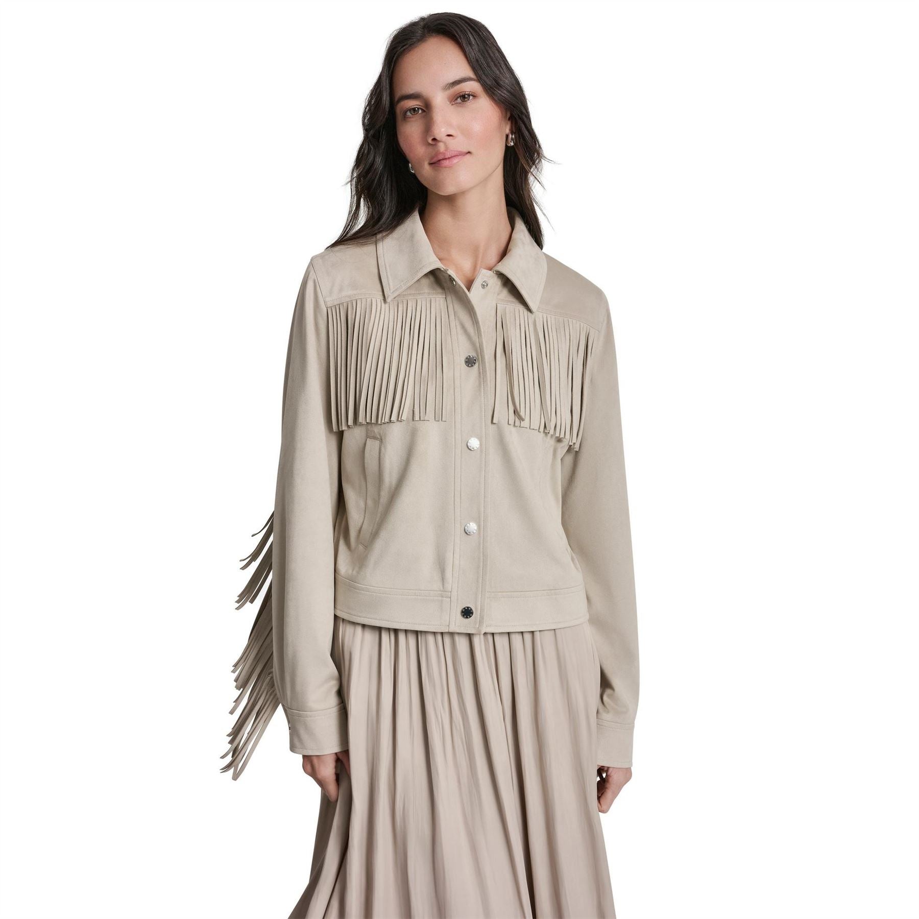 DKNY Fringe Jacket