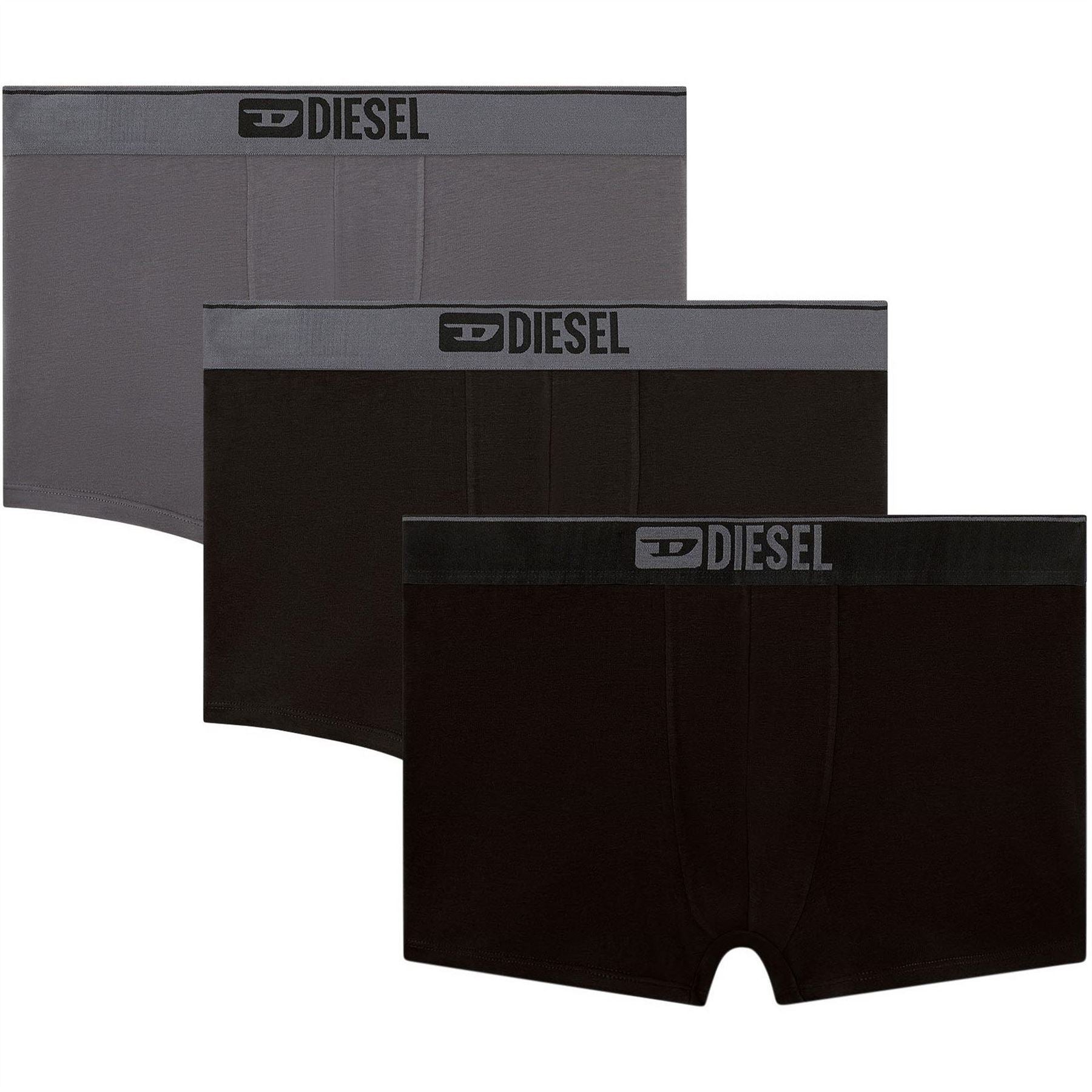 Diesel Damien 3 Pack Plain Boxer Brief