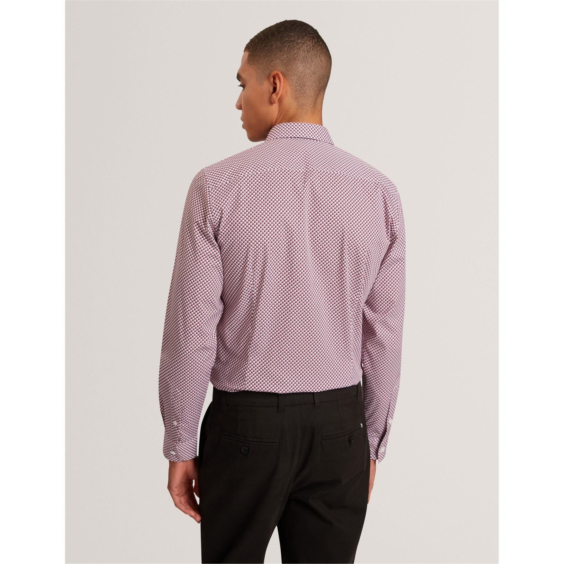 Ted Baker Geo Long Sleeve Collared Shirt