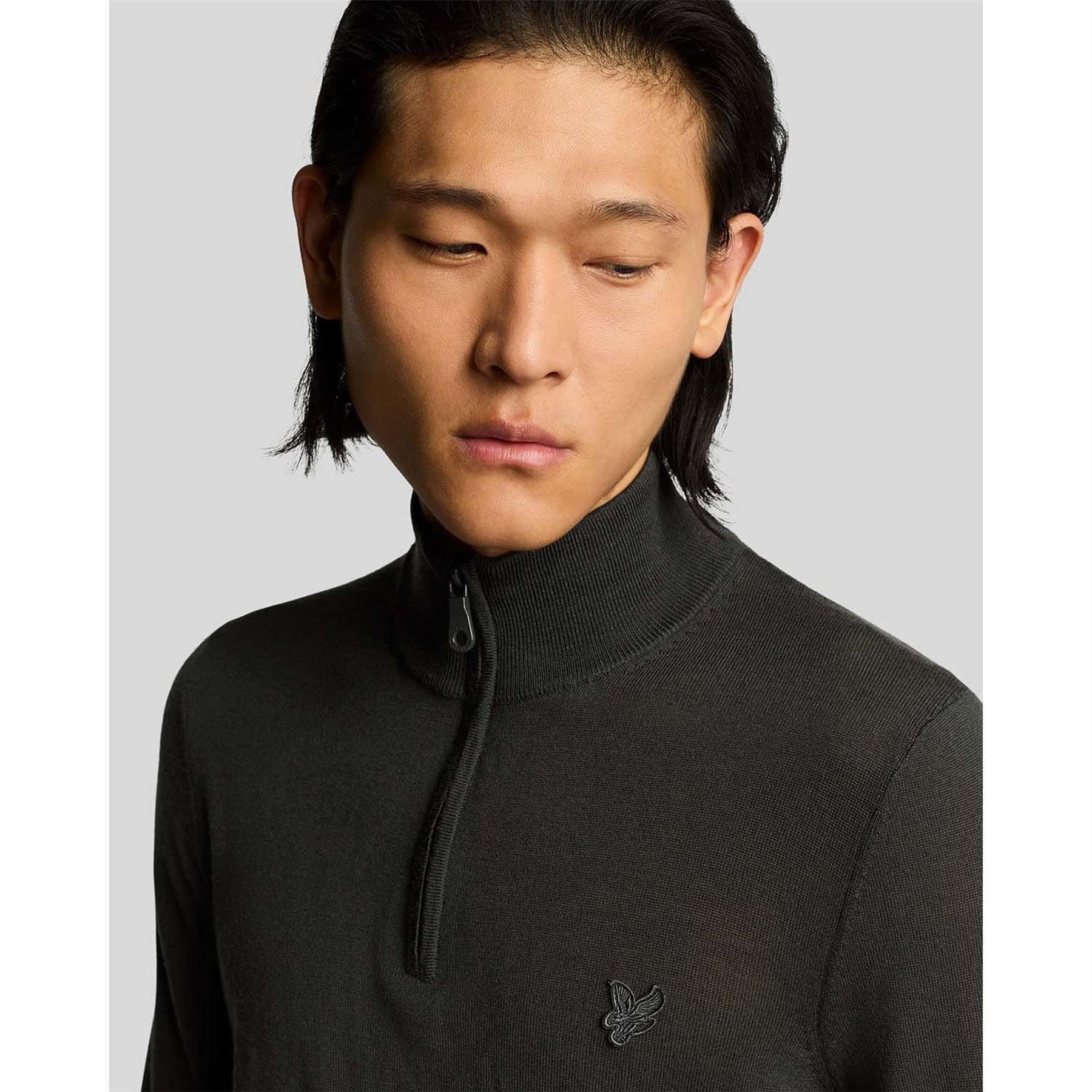 Lyle and Scott Eagle Merino Quarter Zip Jumper