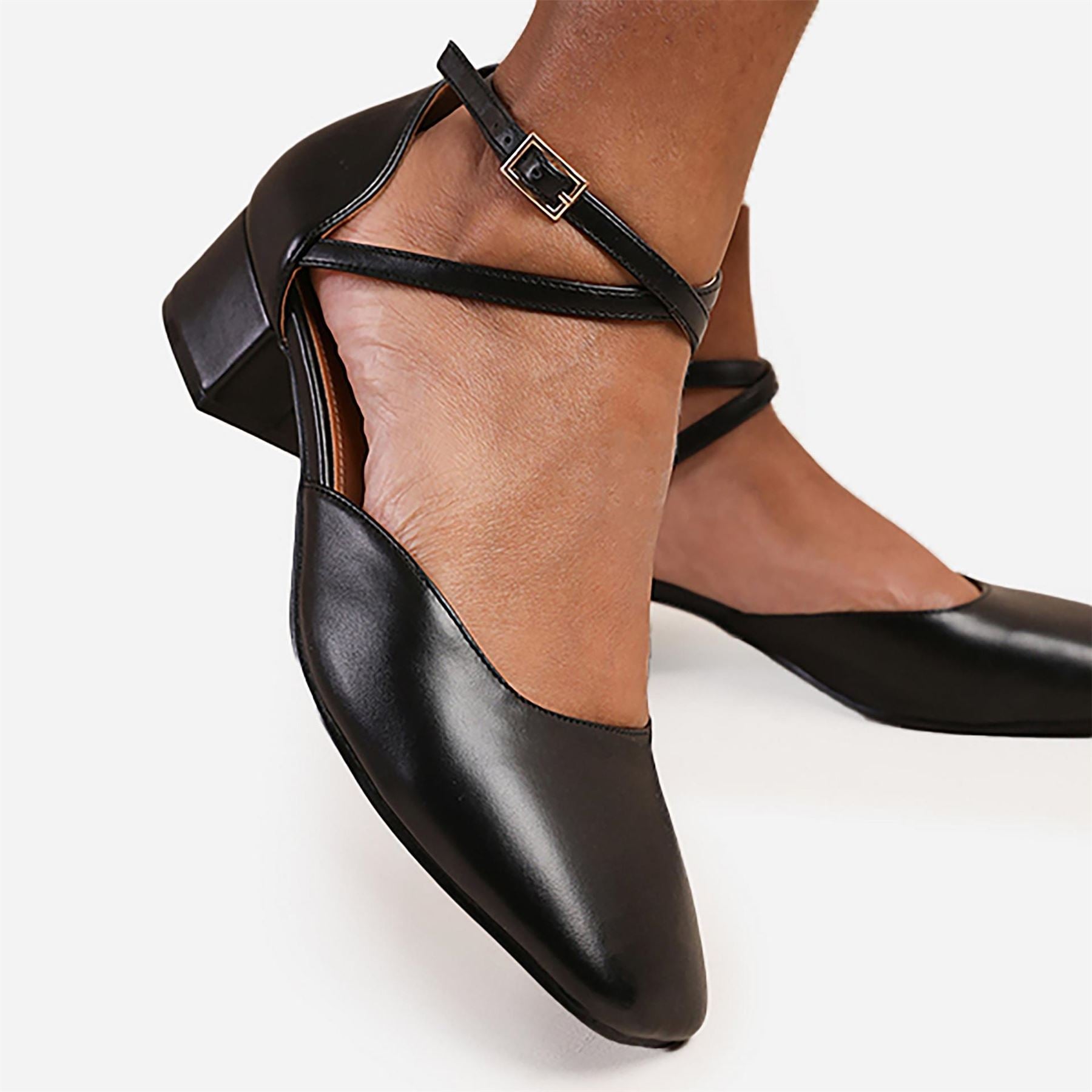 Wheres That From Peru Low Ankle Strap Block Heels Ladies