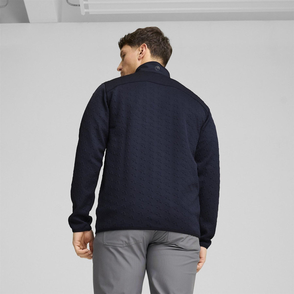 Puma Jac Quarter Zip Long Sleeve Performance Polo Shirt