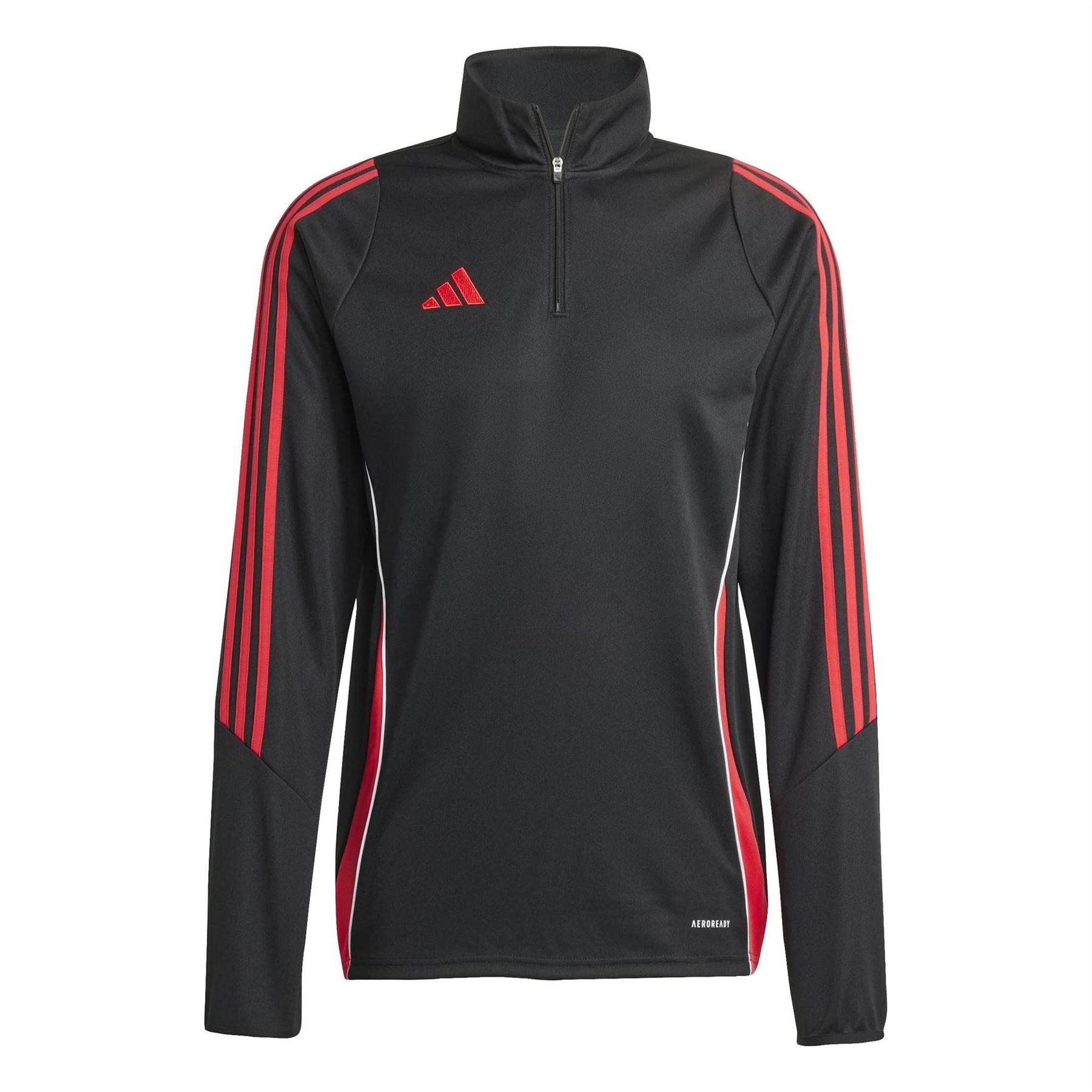 adidas Tiro24 Zip Neck Raglan Sleeve Athletic Top