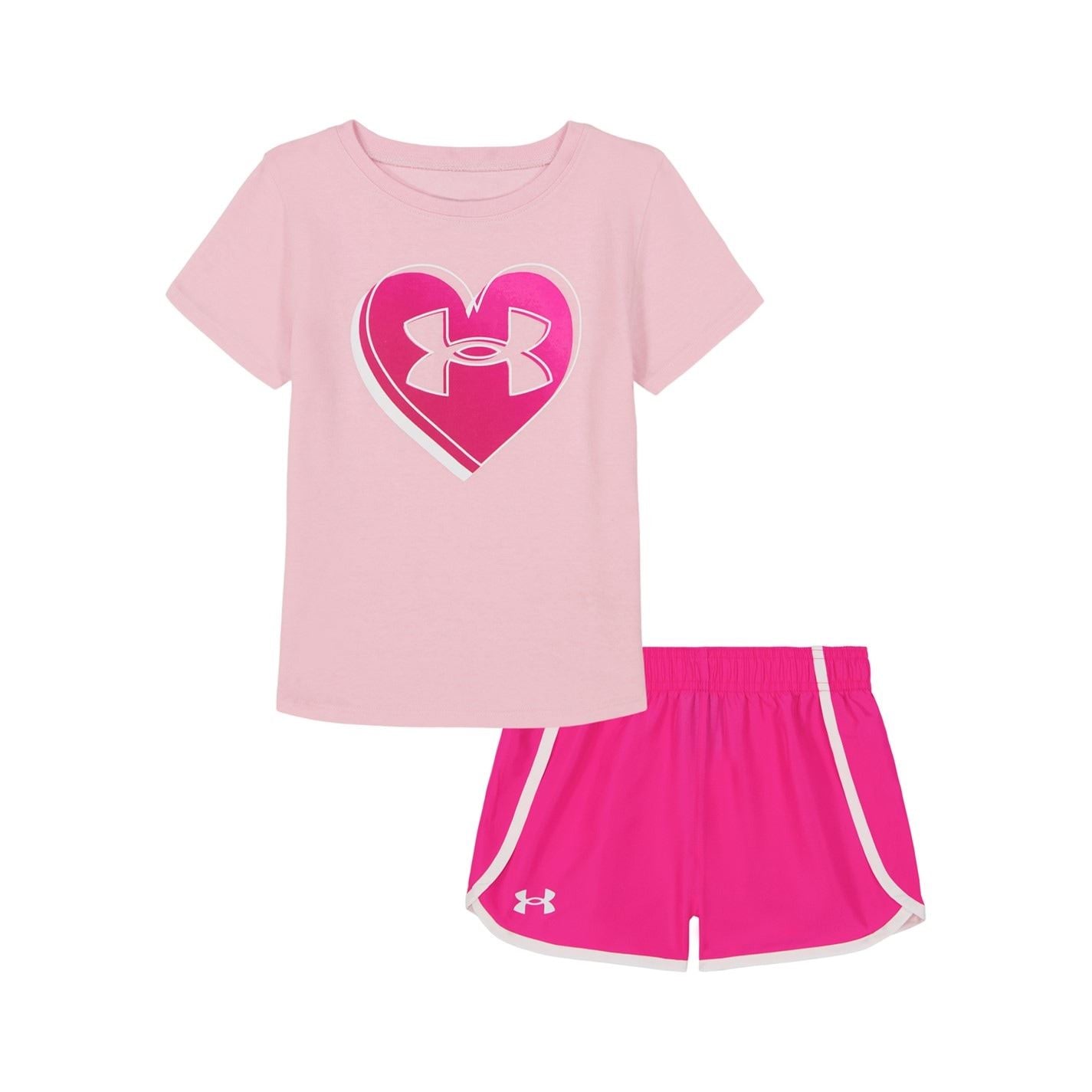 Under Armour Large Genie Crew Neck Short Sleeve T-Shirt and Short Set