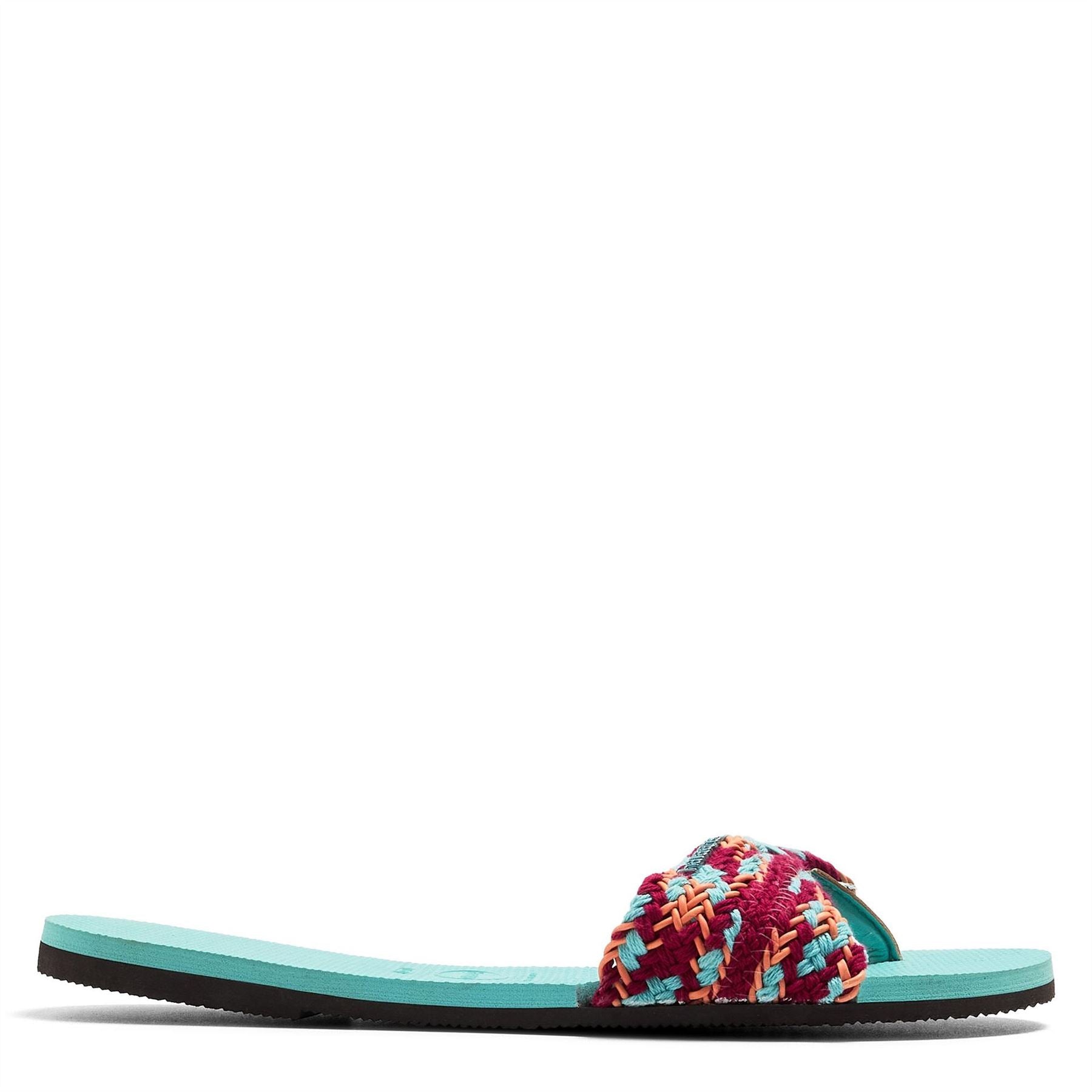 Havaianas Open Toe Basket Weave Slide Sandals