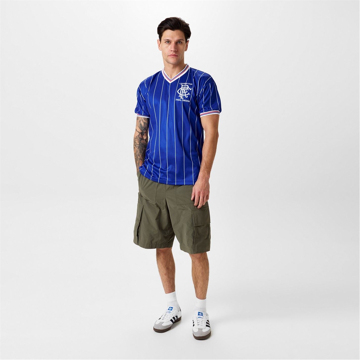 Score Draw Rangers Fc V-Neck Regular Fit T-Shirt