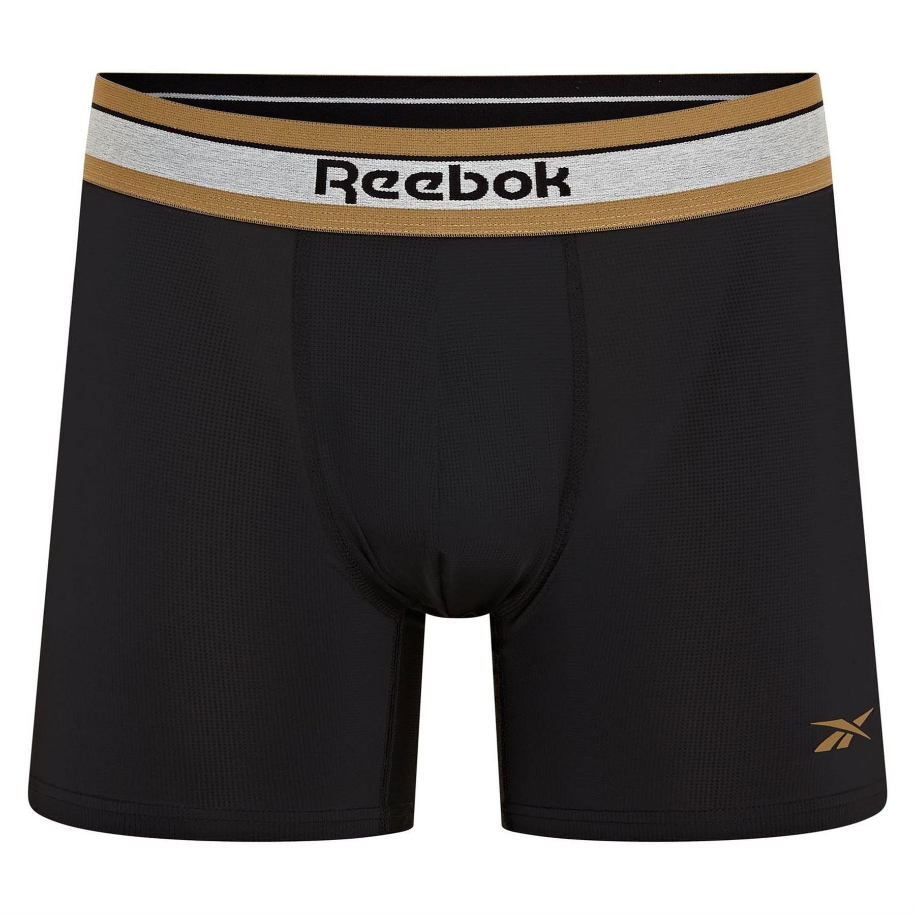 Reebok Mens 3 Pack Trunks Angus