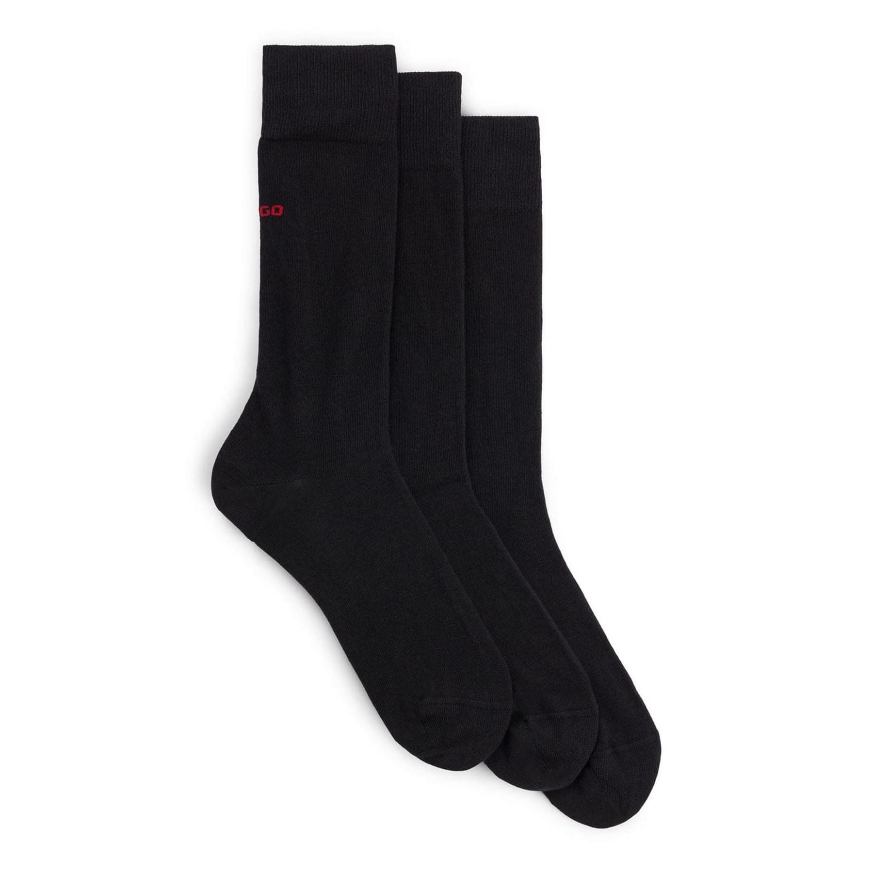 Hugo Pack Of Logo Detail Socks