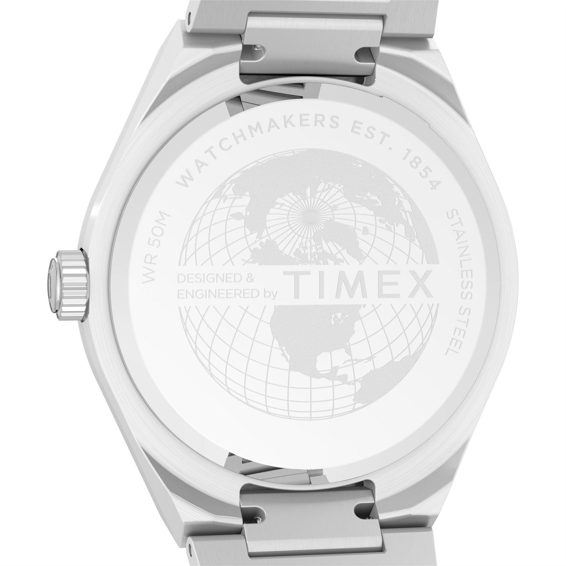 Timex Q Chronograph Racing Steel Bracelet Analogue Watch