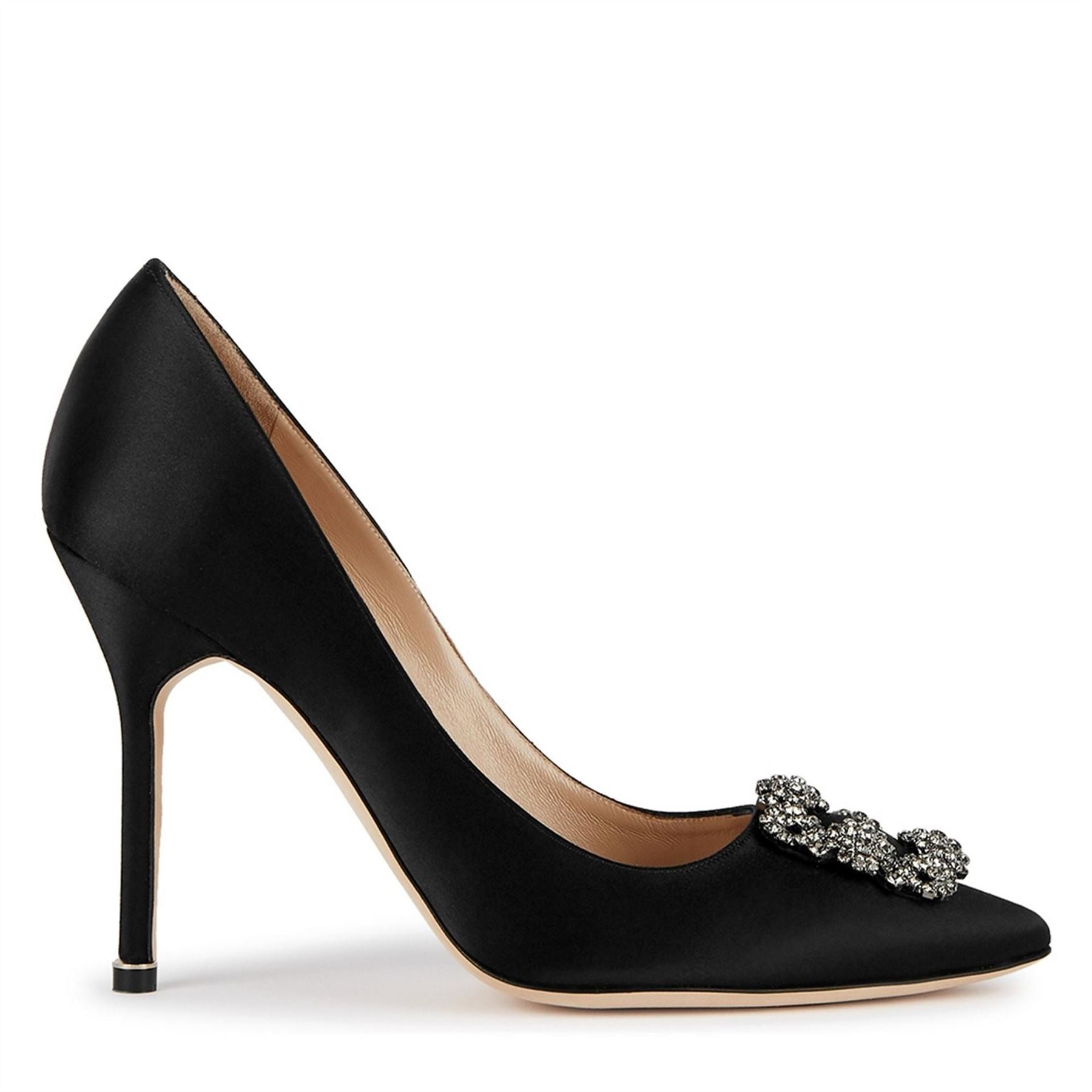Manolo Blahnik Satin Pump W Ornament