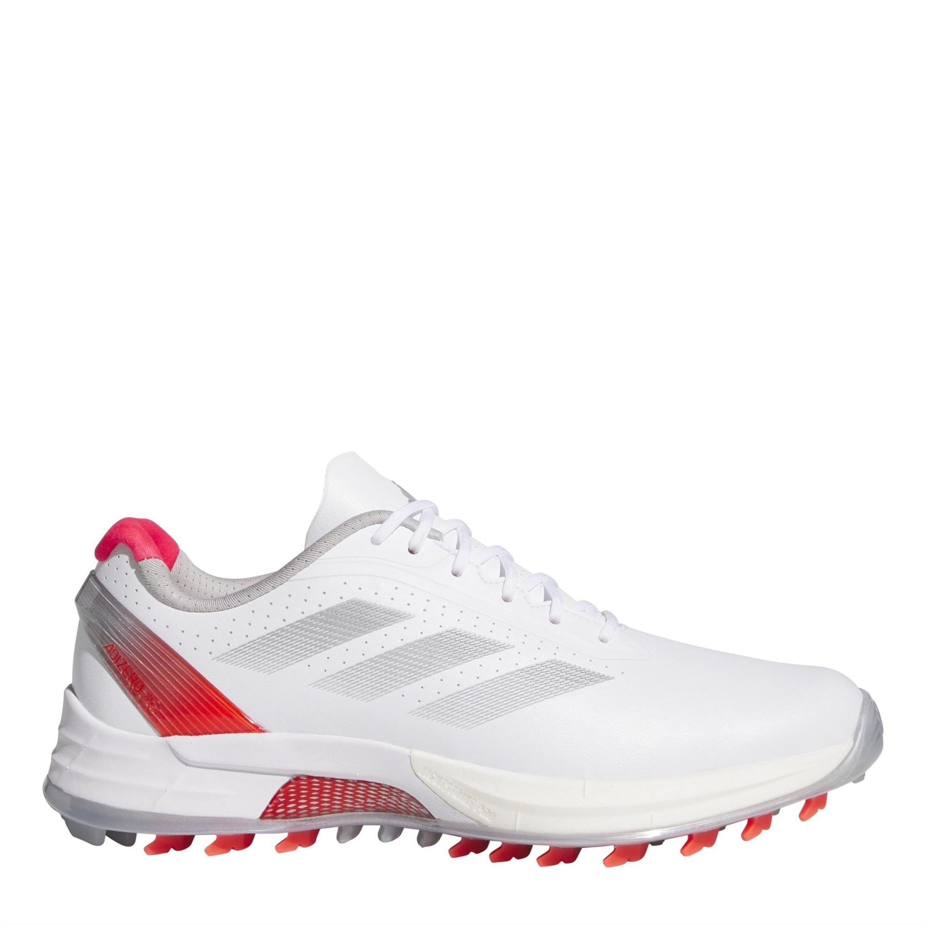 adidas Adizero Lace Up Low Top Sneakers Womens Wht / Silv / Lucid Size 6.5 (40)