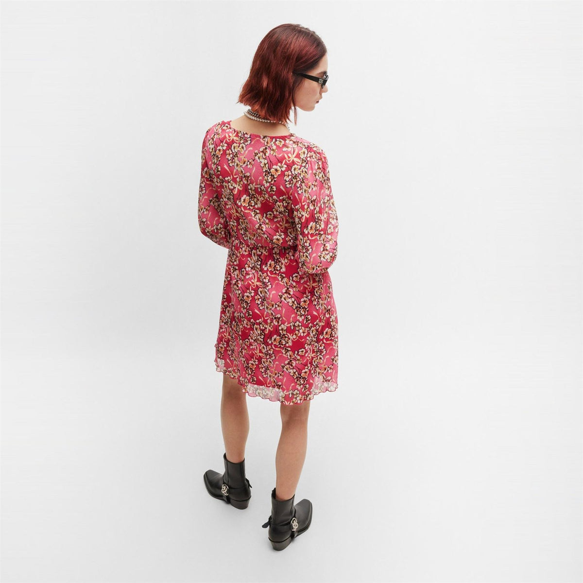 Hugo Kahula V-Neck Long Sleeve Mini Wrap Dress