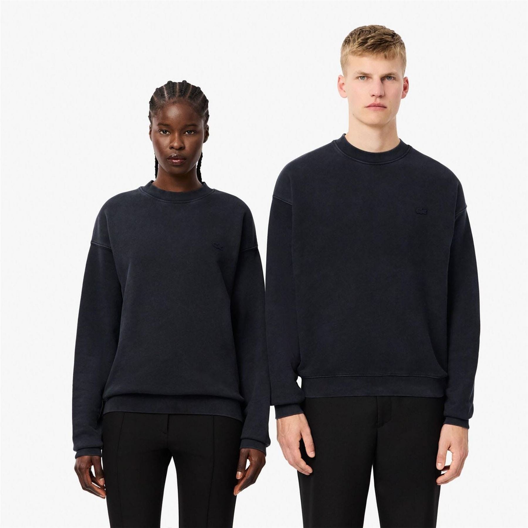 Lacoste Fit Washed Effect Fleece Sweatshirt