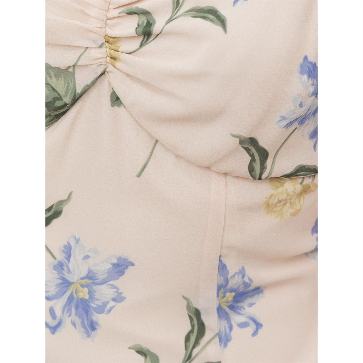 Anaya With Love With Love Recycled Floral Flutter Sleeve Asymmetric Ruffle Maxi Dress