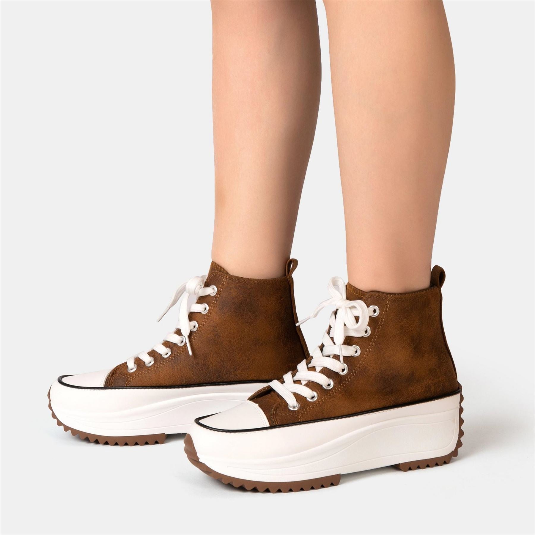 Firetrap Platform Hi Top Ladies Trainers