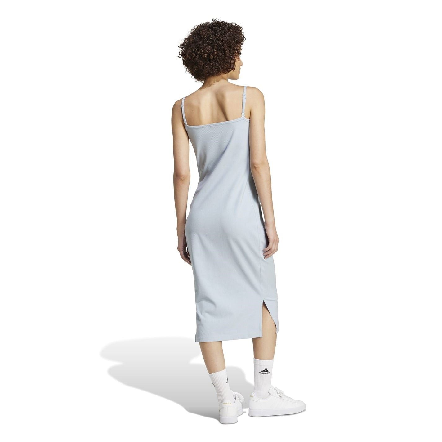 adidas All Szn Rib Fitted Midi Dress