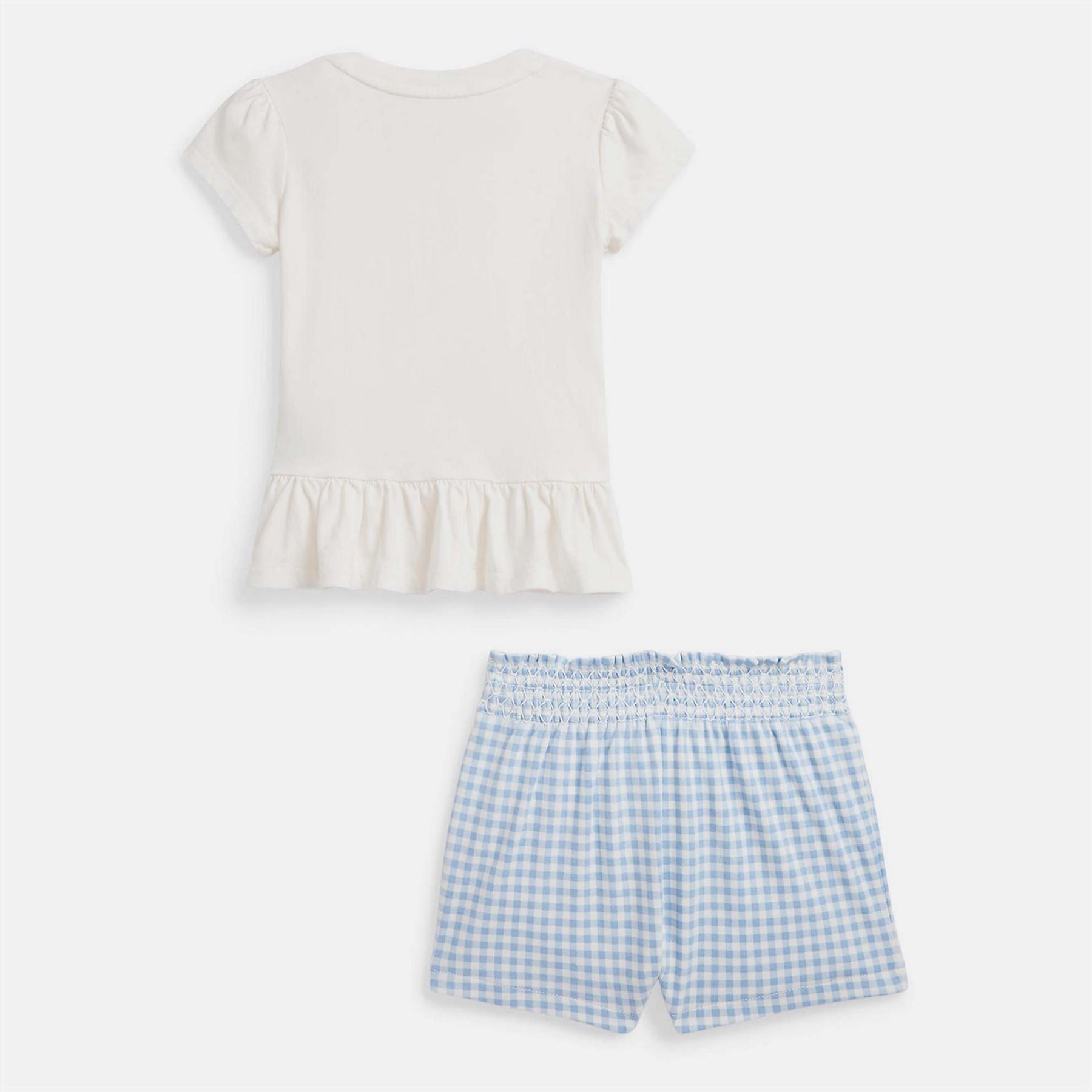 Polo Ralph Lauren Bear Cotton Tee  And  Bloomer Set