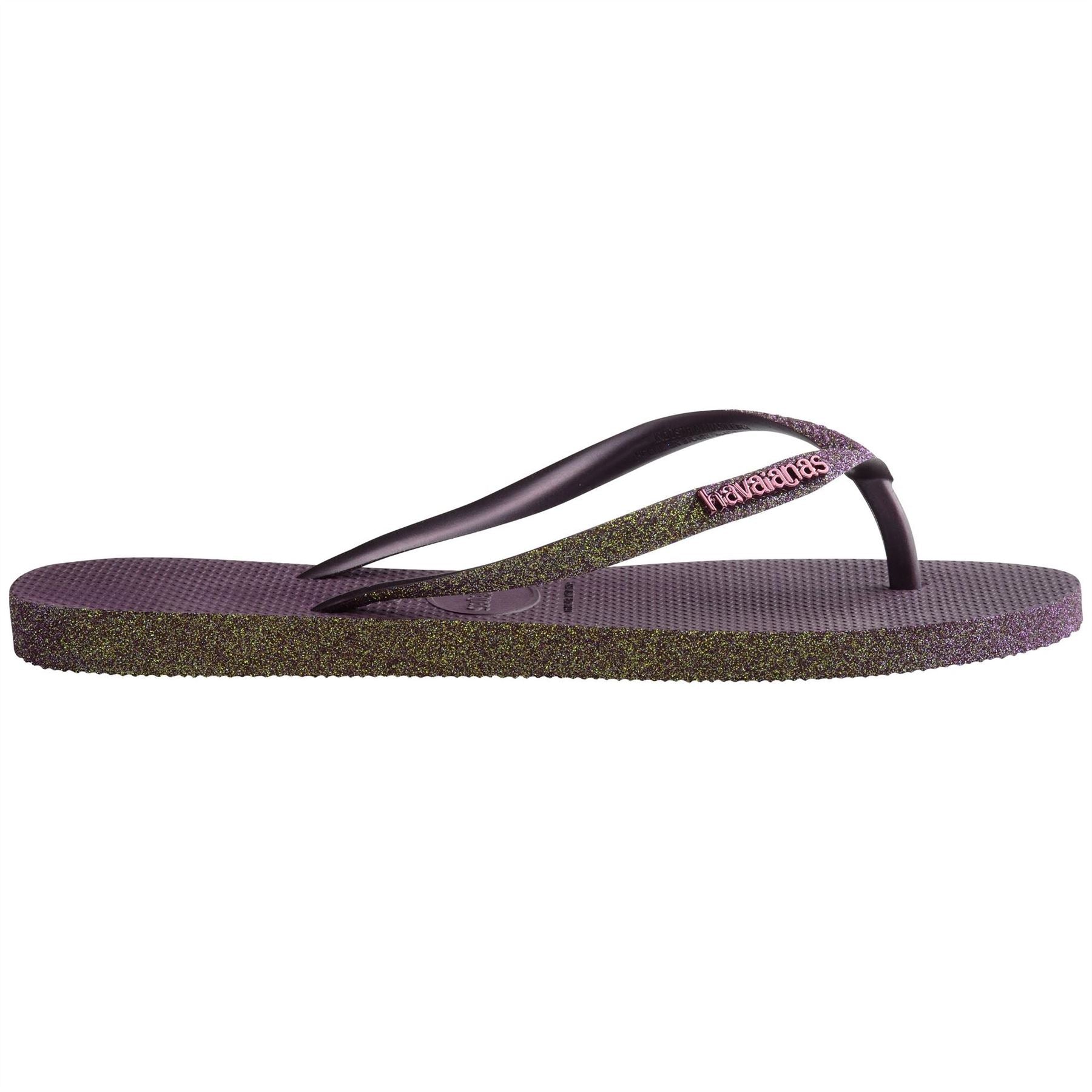 Havaianas Hav. Slim Sparkle Ii Aubergine 33 3 Flip Flops Womens