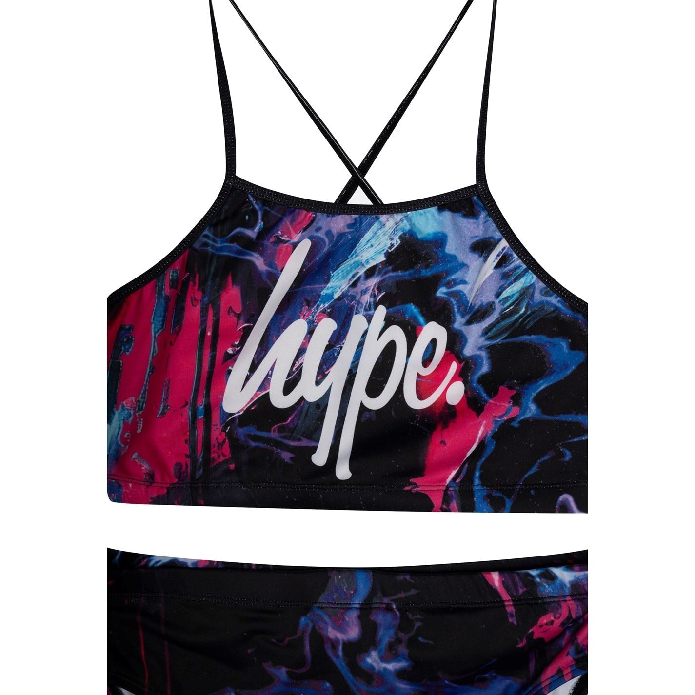 Hype Smudge Graphic Print Bikini